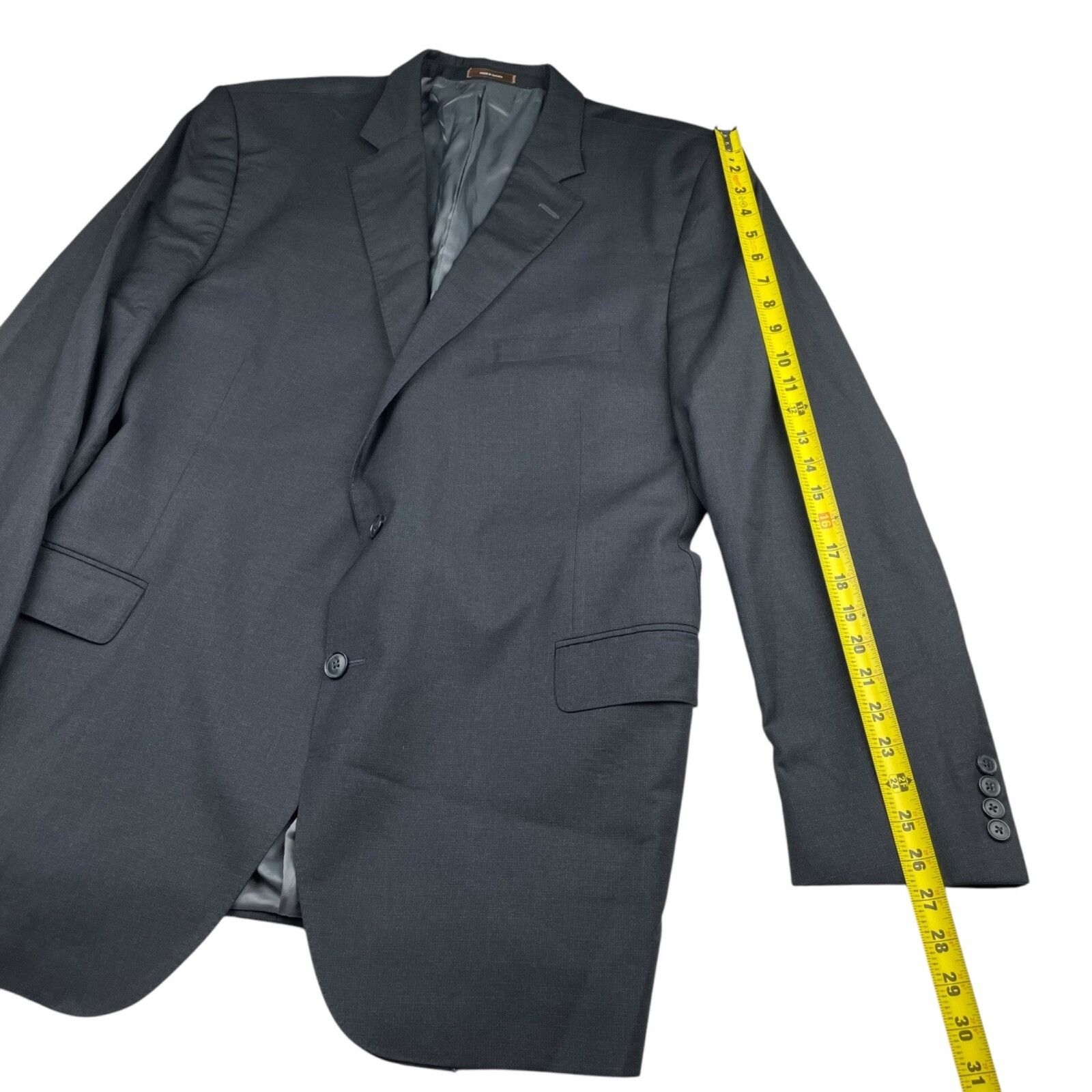 Peter Millar Peter Millar Men’s NanoLuxe 100% Wool 2-Button Suit Gray• 50 Size 50L - 11 Thumbnail