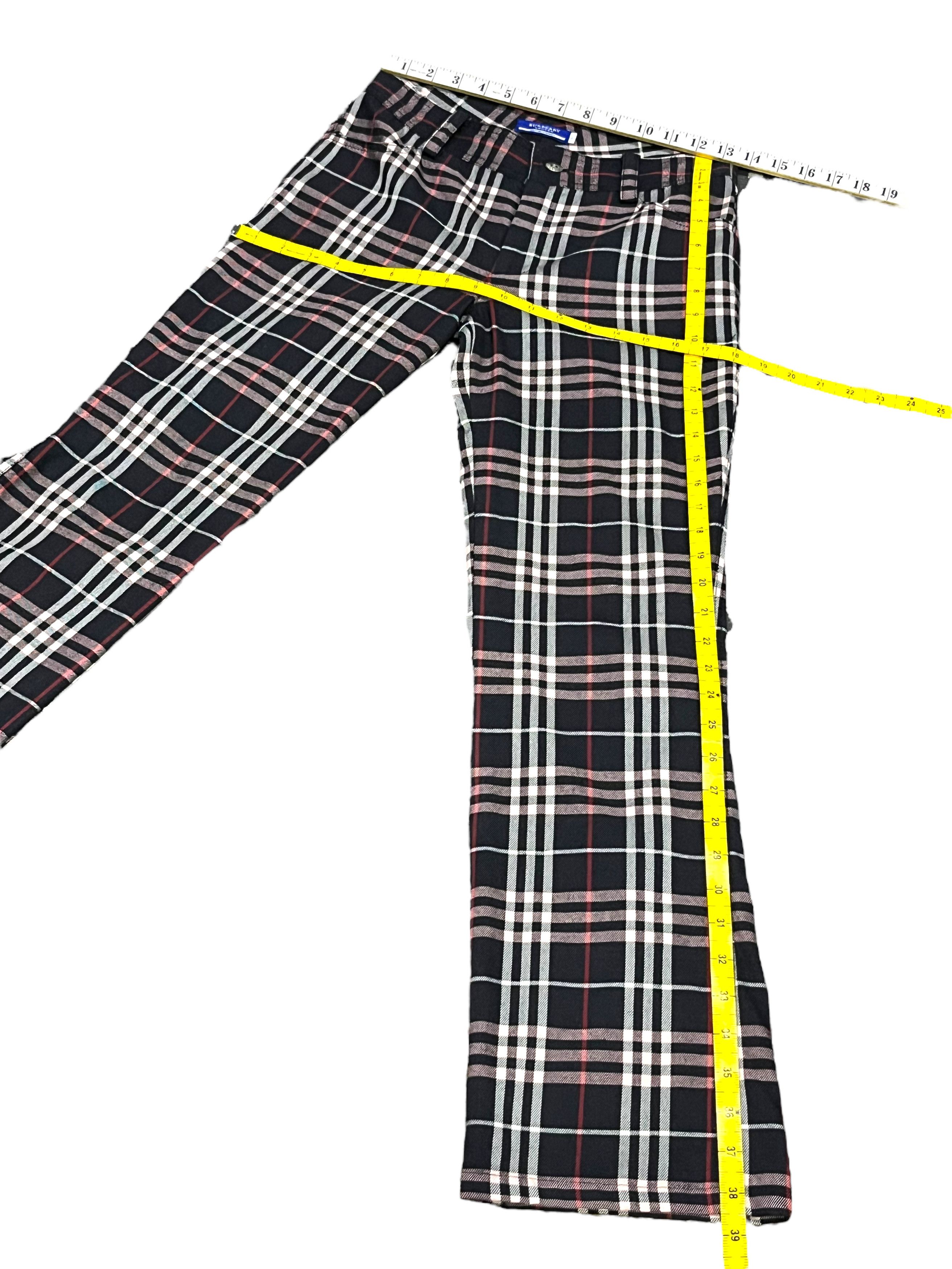 Burberry 🔥 BURBERRY NOVA CHECK BLUE LABEL Japan Woman’s Wool Pants Size US 26 / EU 42 - 16 Thumbnail