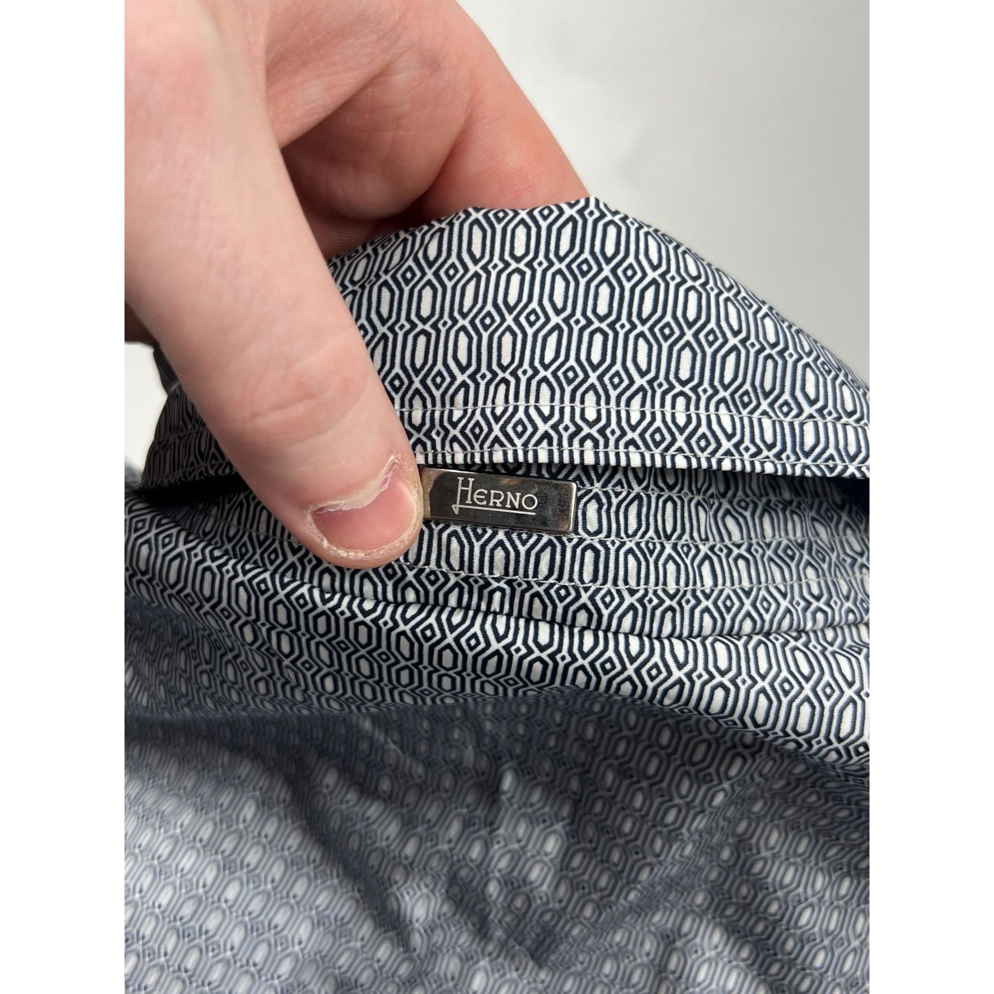 Herno Herno Patterned Nylon Trench Coat (Y0720) Size US S / EU 44-46 / 1 - 12 Thumbnail