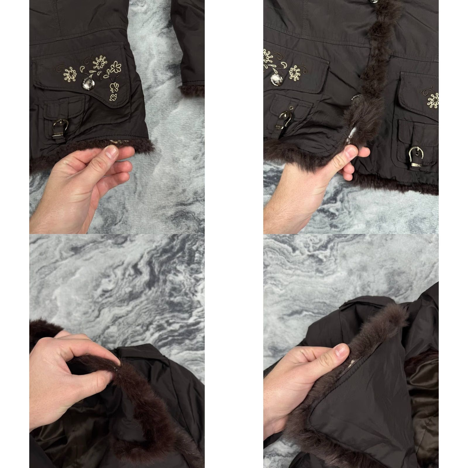 Dolce & Gabbana VINTAGE Dolce&Gabbana Jacket Real Fur 2XL Womens Brown Fur Lining Regular Size Vintage Primera? Wait, cannot add extra. Size XXL / US 16-18 / IT 52-54 - 10 Thumbnail