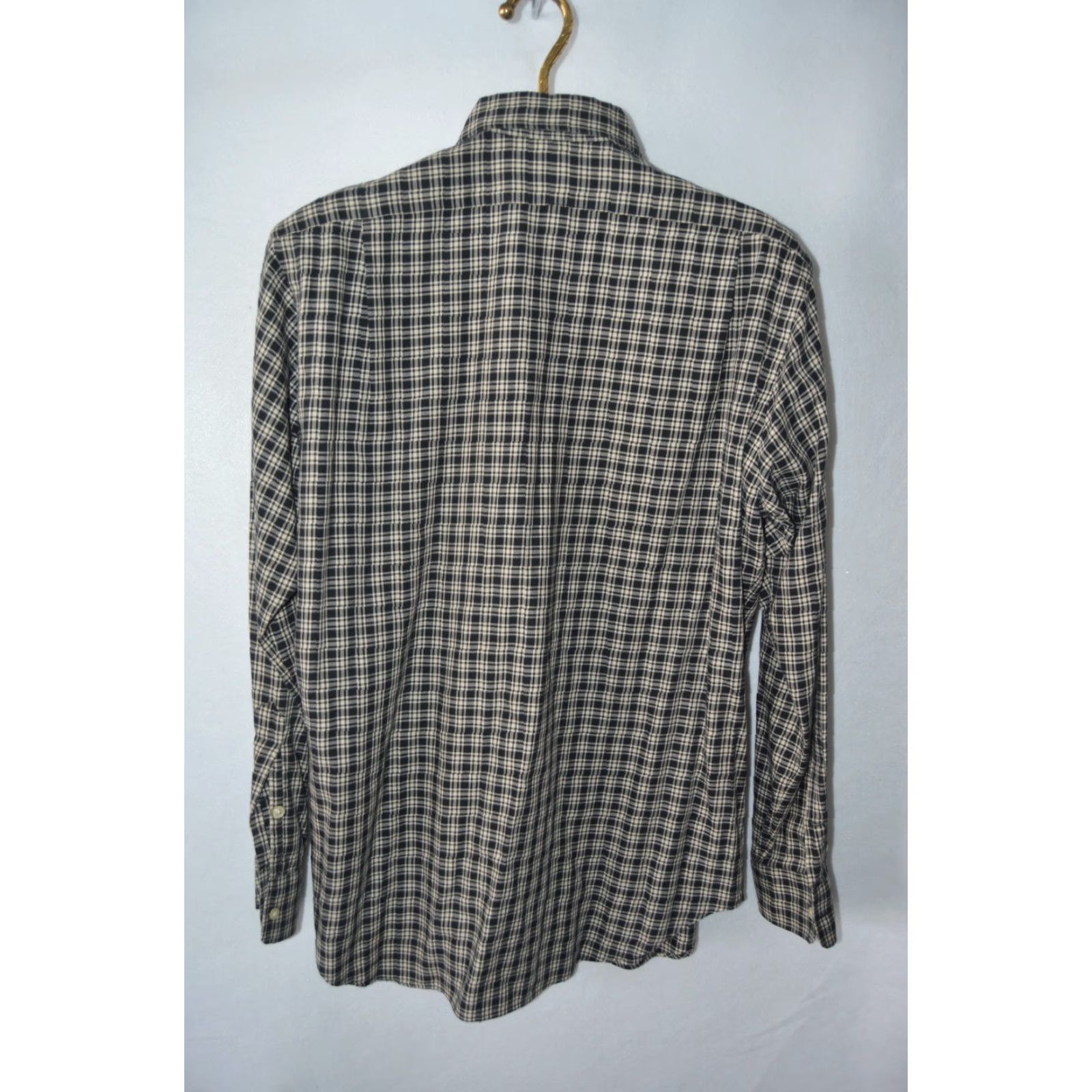 Polo Ralph Lauren VINTAGE Polo Ralph Lauren ESTATE SPORT Black Plaid Shirt M Cotton Polo Pony Button-Down Long Sleeve Mens Size US M / EU 48-50 / 2 - 2 Thumbnail