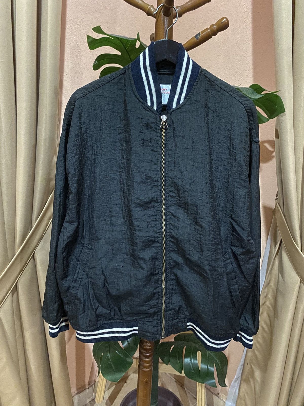 Vintage LOLD Anthony Jacket-Flyer’s Black Bomber Jacket Embroidered Size US M / EU 48-50 / 2 - 2 Thumbnail