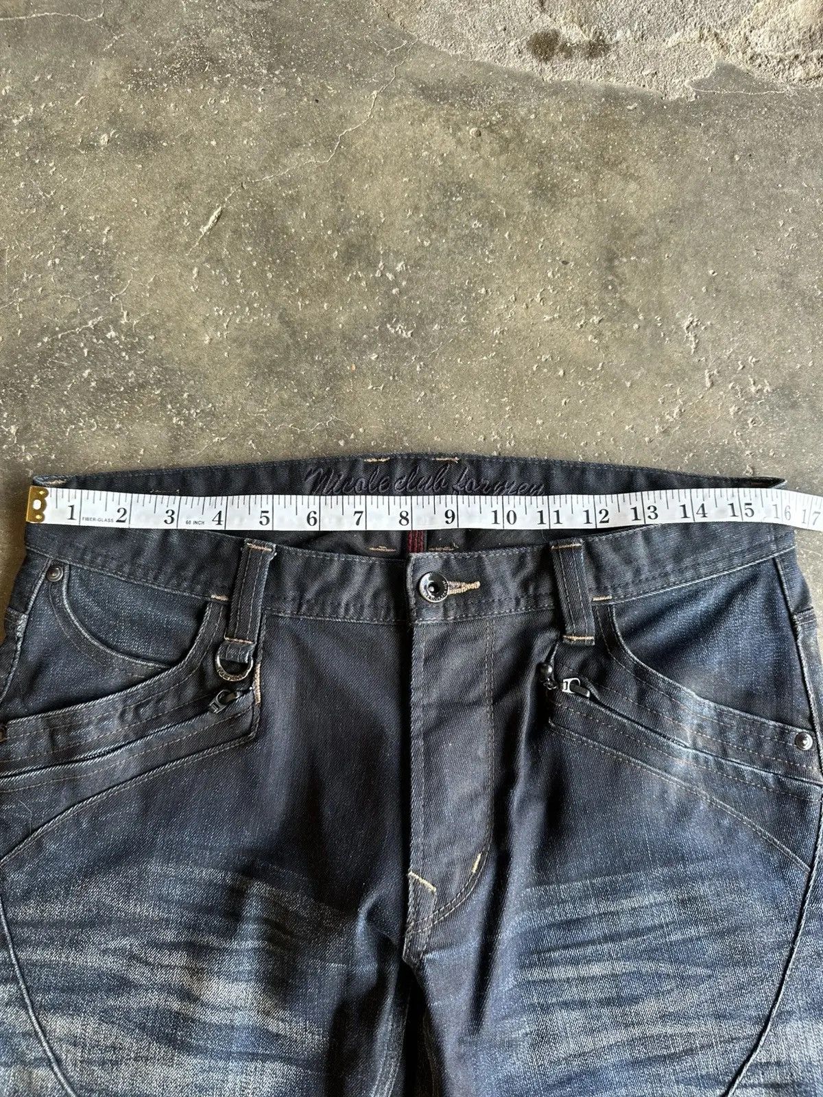 HIDEAWAYS SICKS 💥 FLARE NICOLE CLUB FOR MEN BONDAGE VERY RARE DENIM Size US 32 / EU 48 - 8 Thumbnail