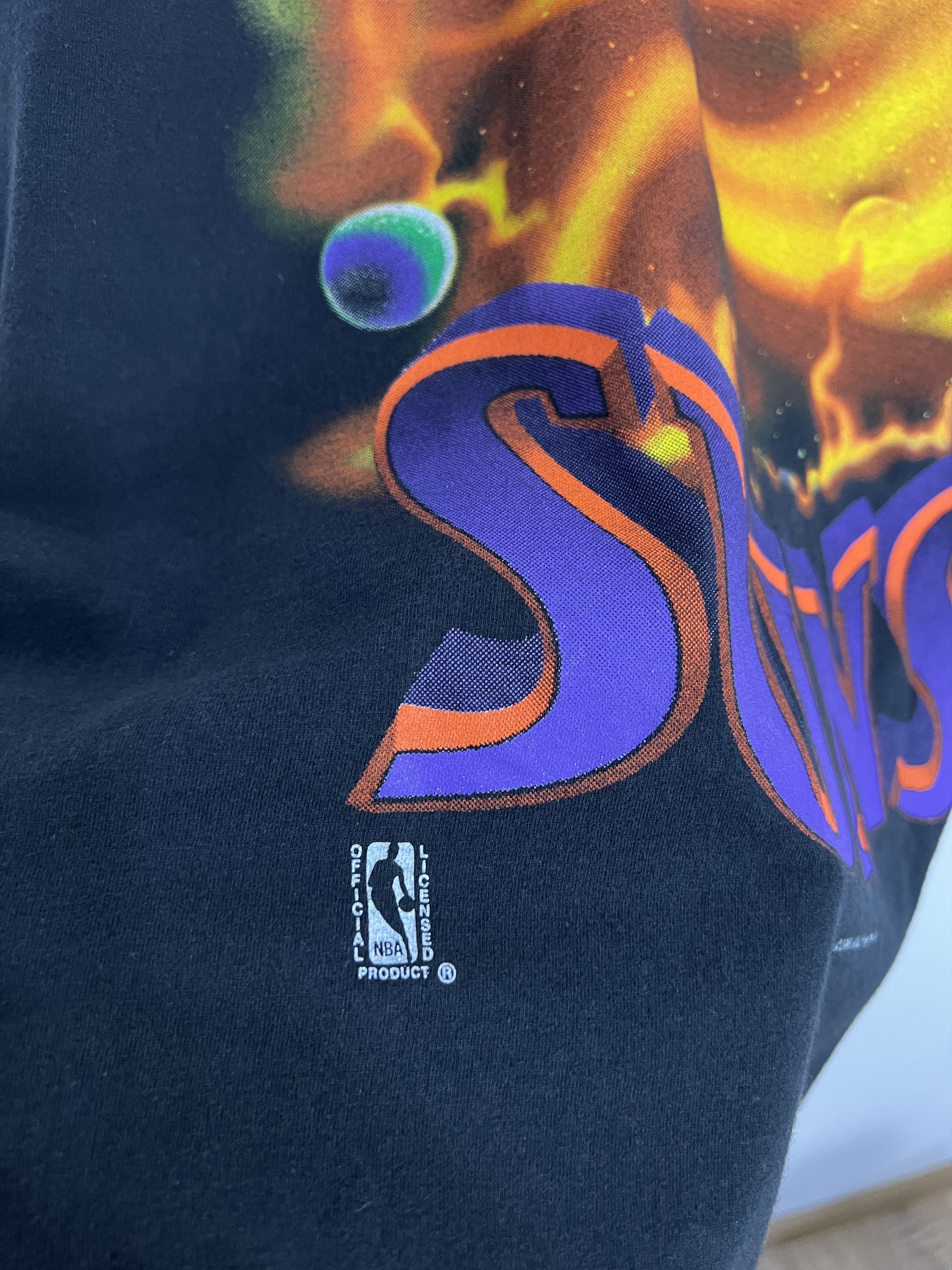 Nutmeg Vintage 90's Phoenix Suns Over Print NBA Shirt Jersey Rare Size US XL / EU 56 / 4 - 9 Thumbnail
