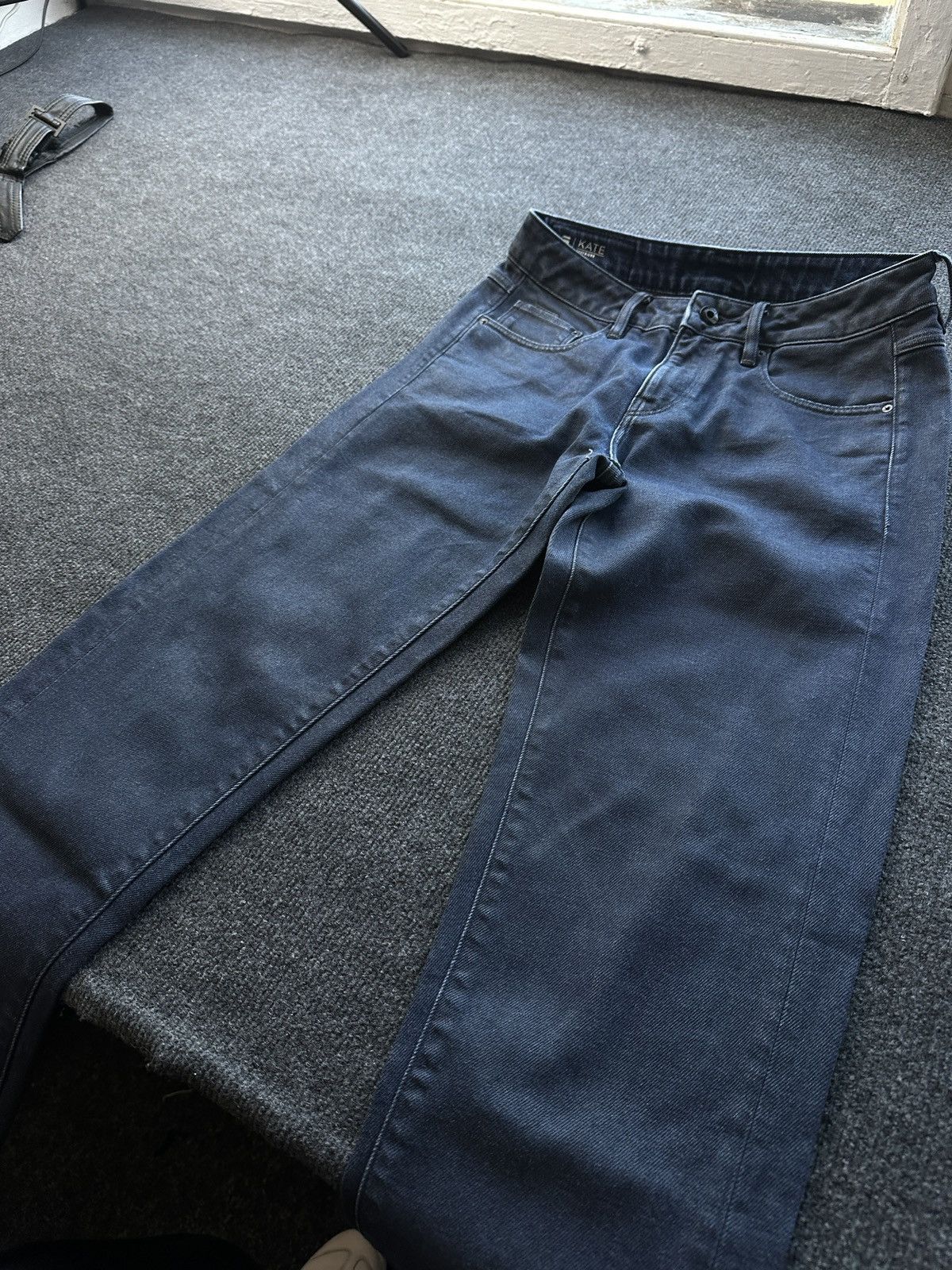 G-Star VNTG🚨G STAR RAW Jeans Washed Distressed Denim y2k Size 27" / US 4 / IT 40 - 3 Thumbnail