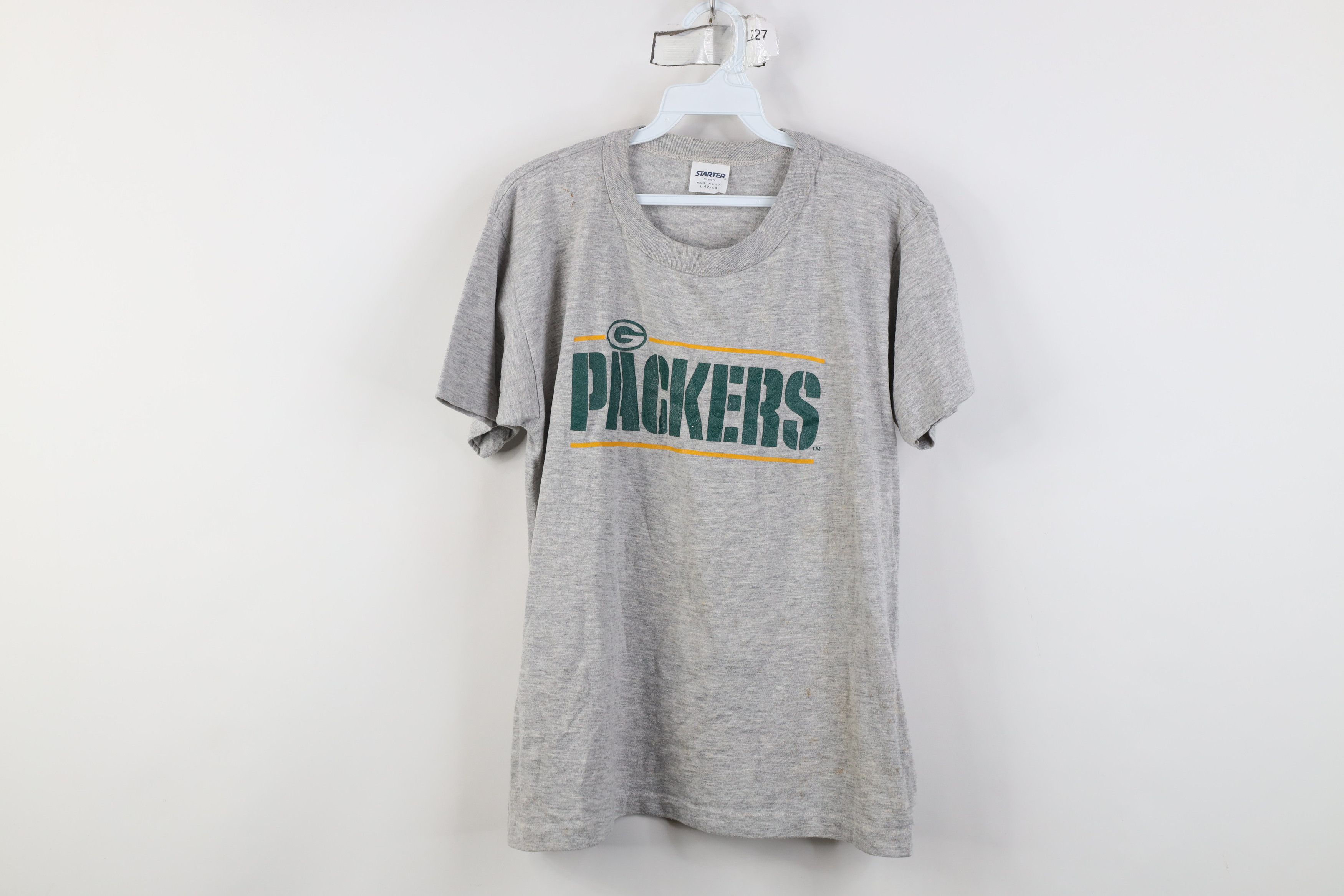Starter Vintage 70s 80s Starter Green Bay Packers Football T-Shirt Size L / US 10 / IT 46 - 1 Thumbnail