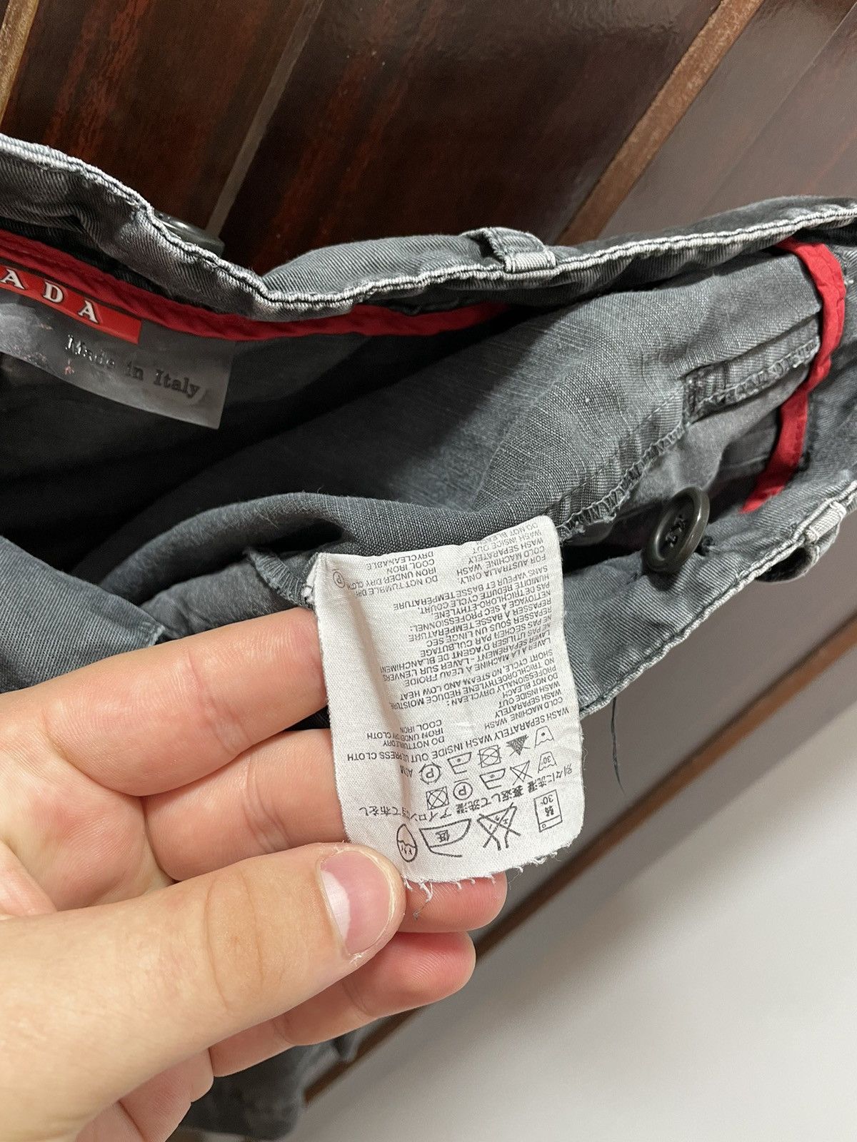 Prada × Vintage Prada Vintage Grey Shorts Size US 32 / EU 48 - 9 Thumbnail