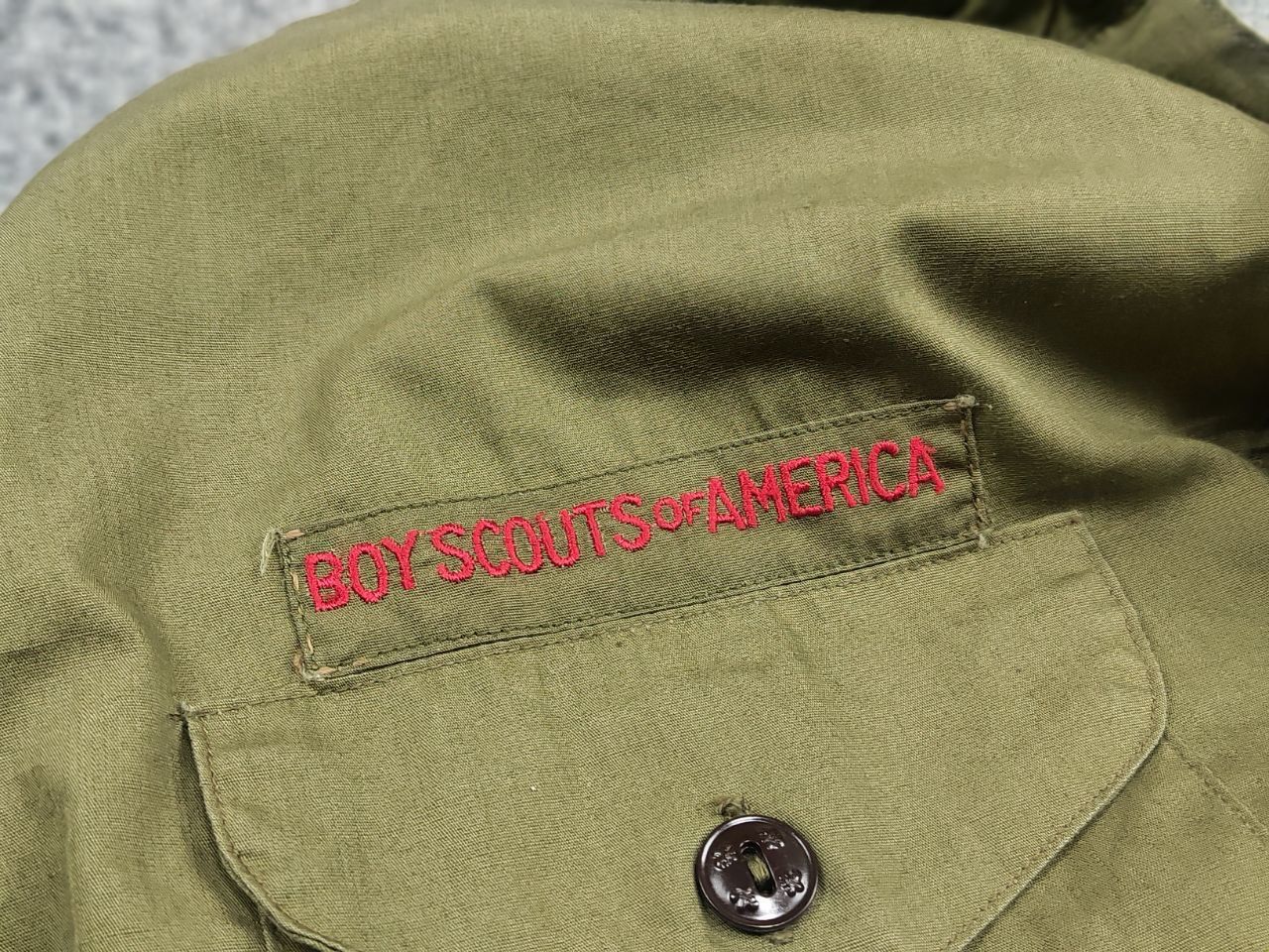 Vintage Vintage 60's Boy scouts of america Sanforized Military Shirt Size US M / EU 48-50 / 2 - 11 Thumbnail