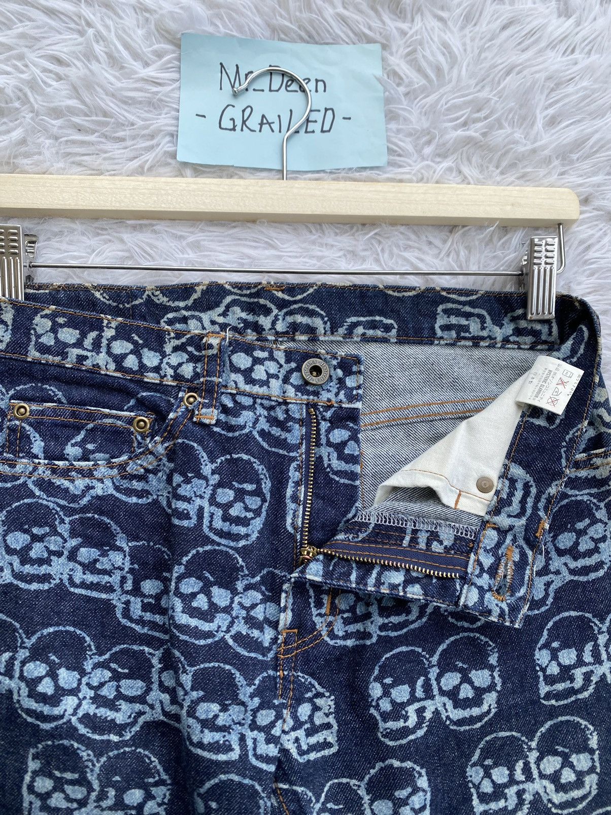 Hysteric Glamour Rare Vintage Hysteric Glamour Skulls All Over Jean/ Denim Size US 29 - 10 Thumbnail