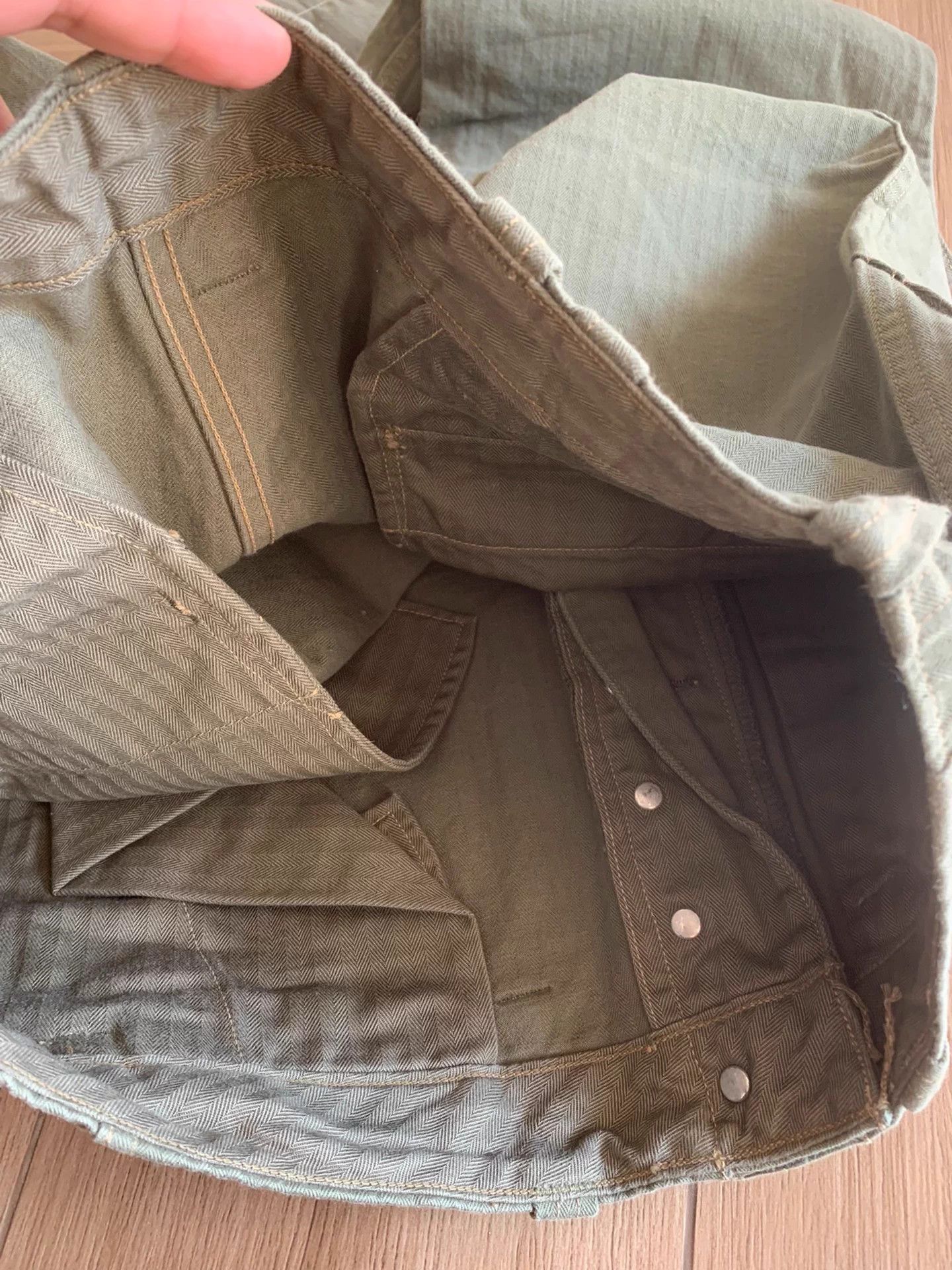 Freewheelers FREEWHEELERS Herringbone Heavyweight Military Pants Size 32 Size US 32 / EU 48 - 3 Thumbnail