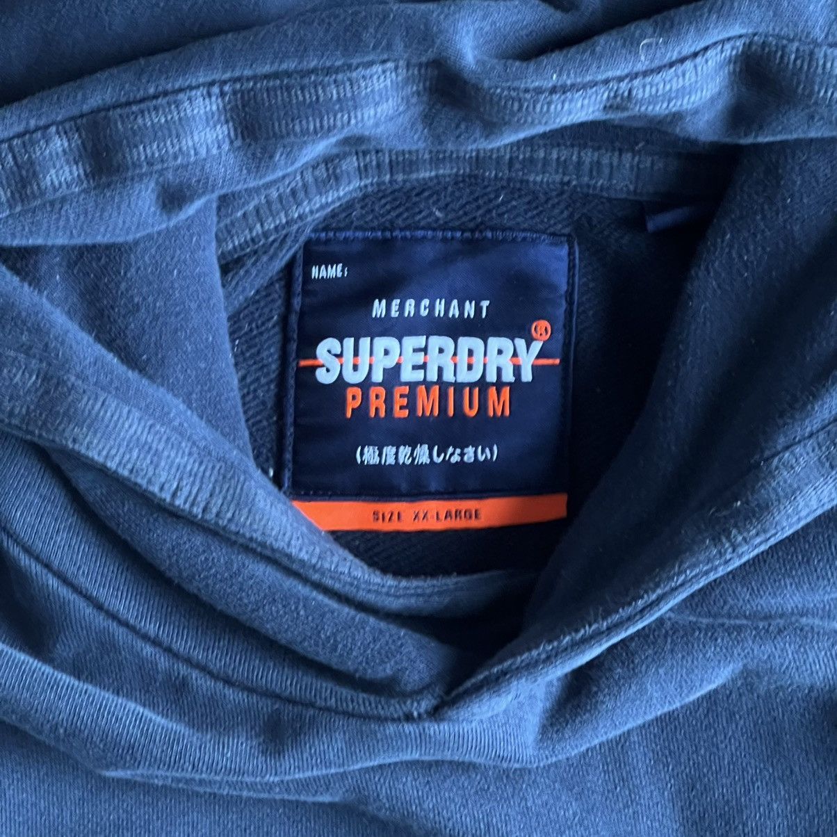 Superdry Superdry Merchant Heavyweight Hoodie XXL Navy Boxy Fit Size US XL / EU 56 / 4 - 3 Thumbnail