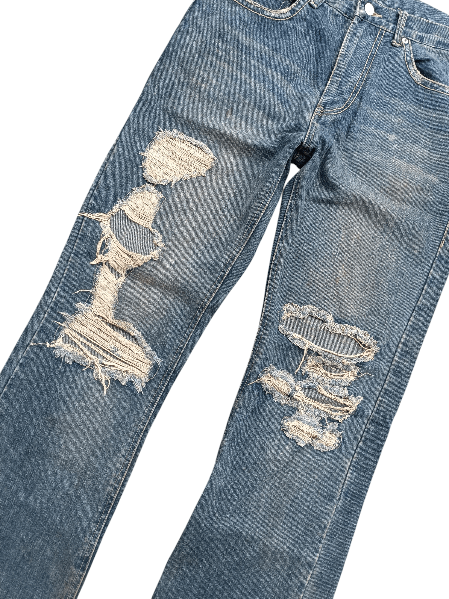 Japanese Brand Flare Distressed Jeans Antful Nylaus Embroidery Jeans Size US 32 / EU 48 - 19 Thumbnail