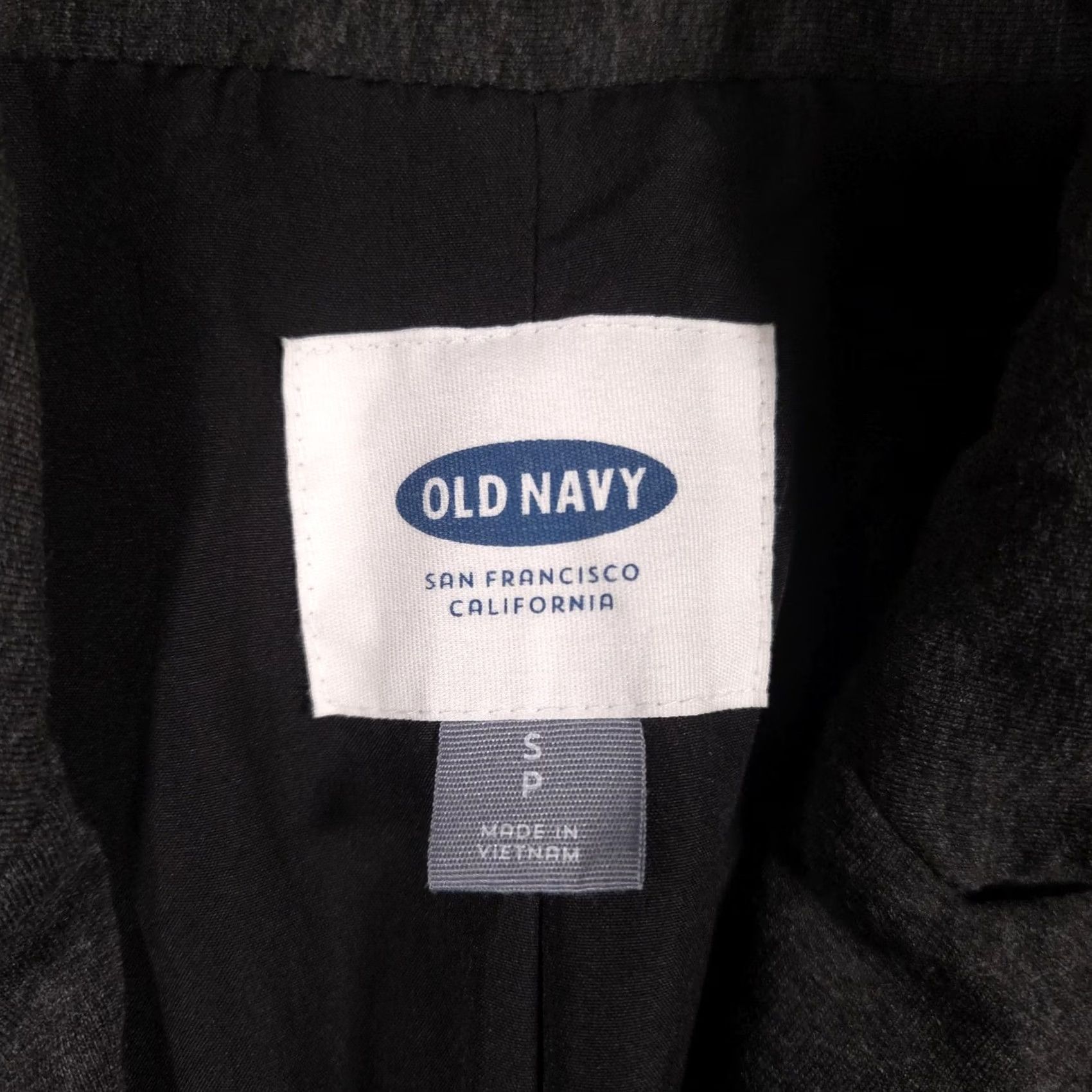 Old Navy Old Navy Blazer Womens Small Gray Knit One Button Lined Stretch Career Jacket Size S / US 4 / IT 40 - 7 Thumbnail