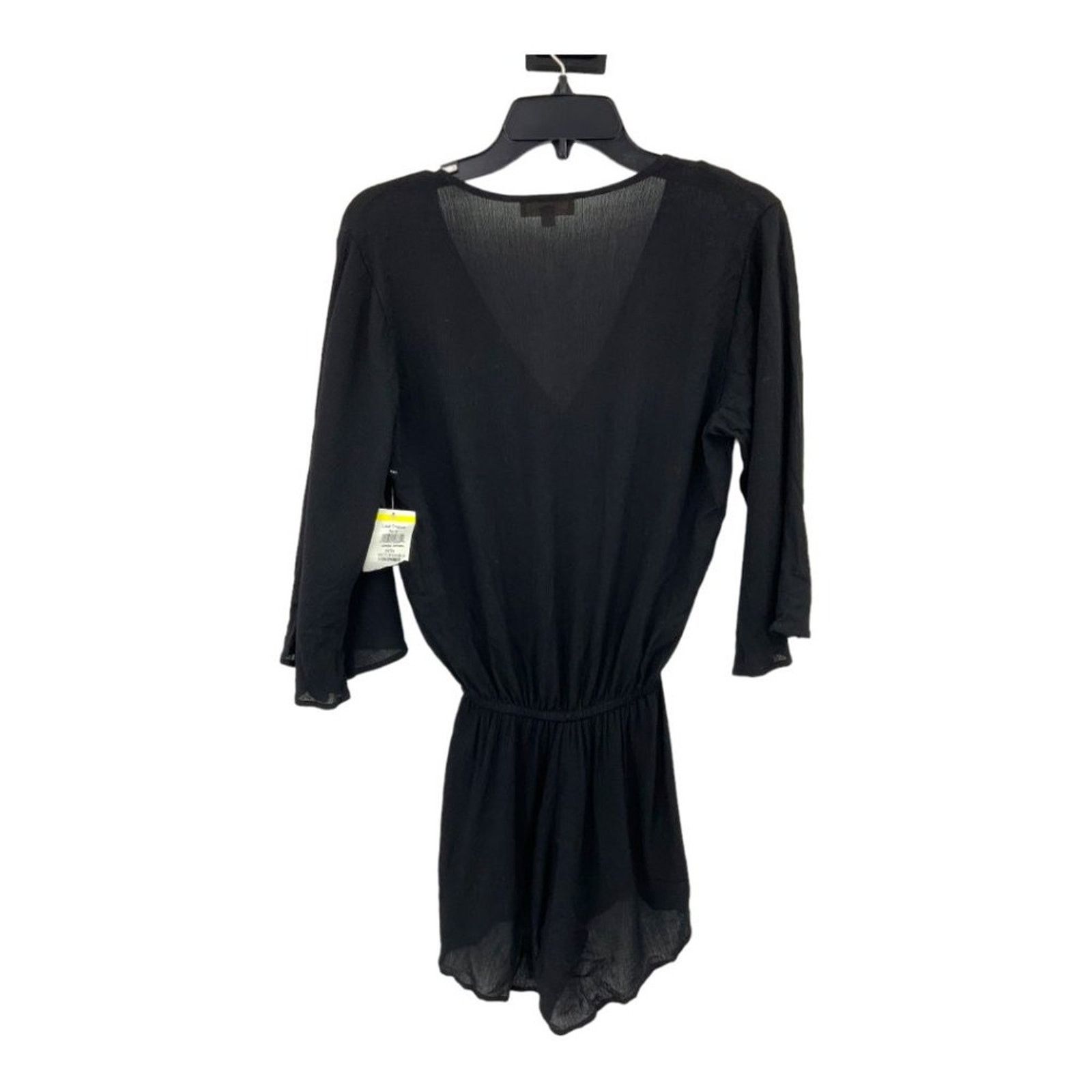 ELAN Elan Black Crepe Romper Size Small NWOT $64 MSRP Size ONE SIZE - 6 Thumbnail