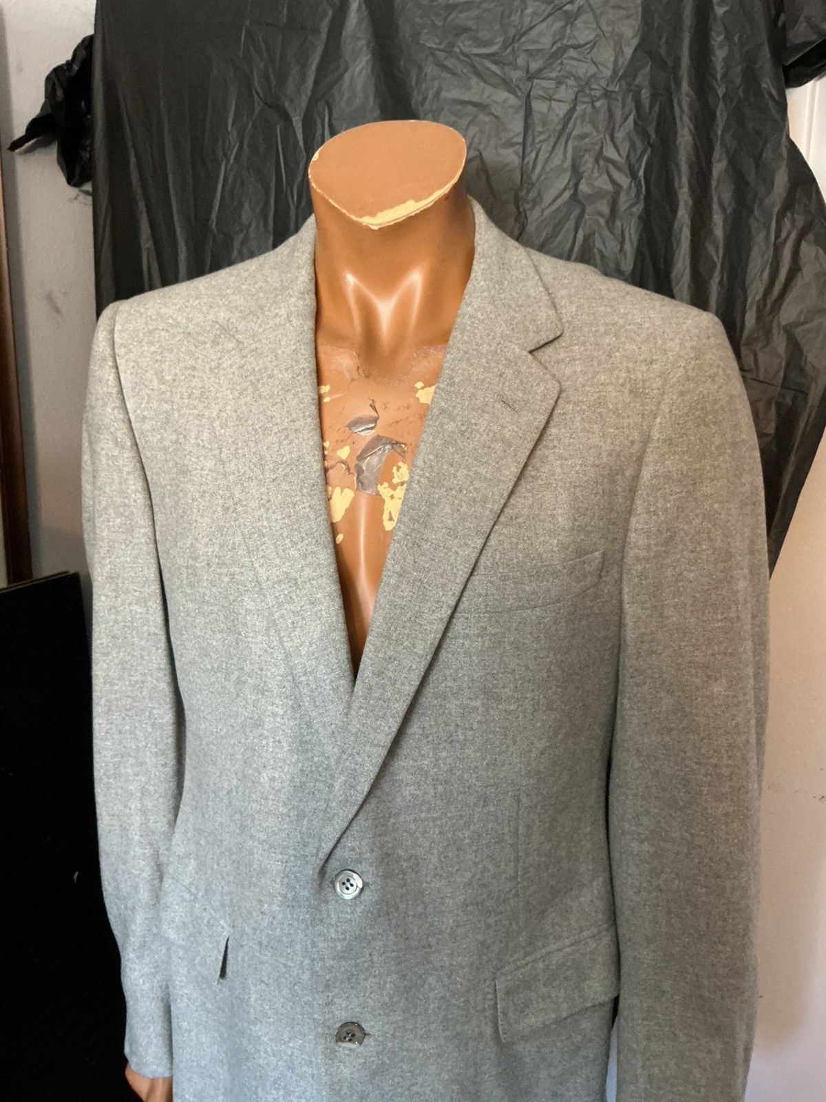 Neiman Marcus Neiman Marcus Envoy 100% Cashmere Tracer Blazer Jacket Size 42L - 10 Thumbnail