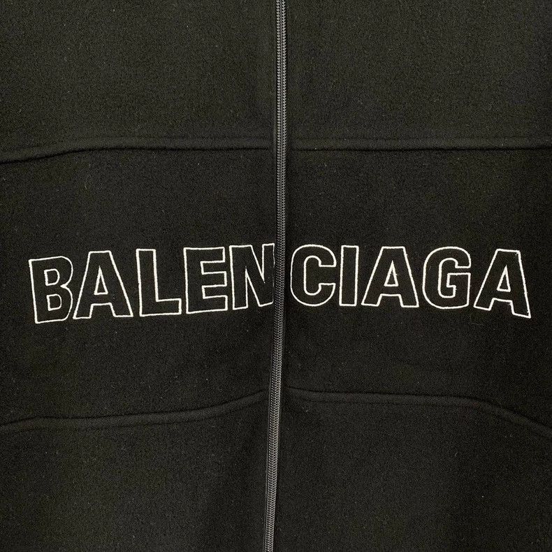 Balenciaga Balenciaga Front Letter Fleece Zip-Up Jacket Size US S / EU 44-46 / 1 - 3 Thumbnail