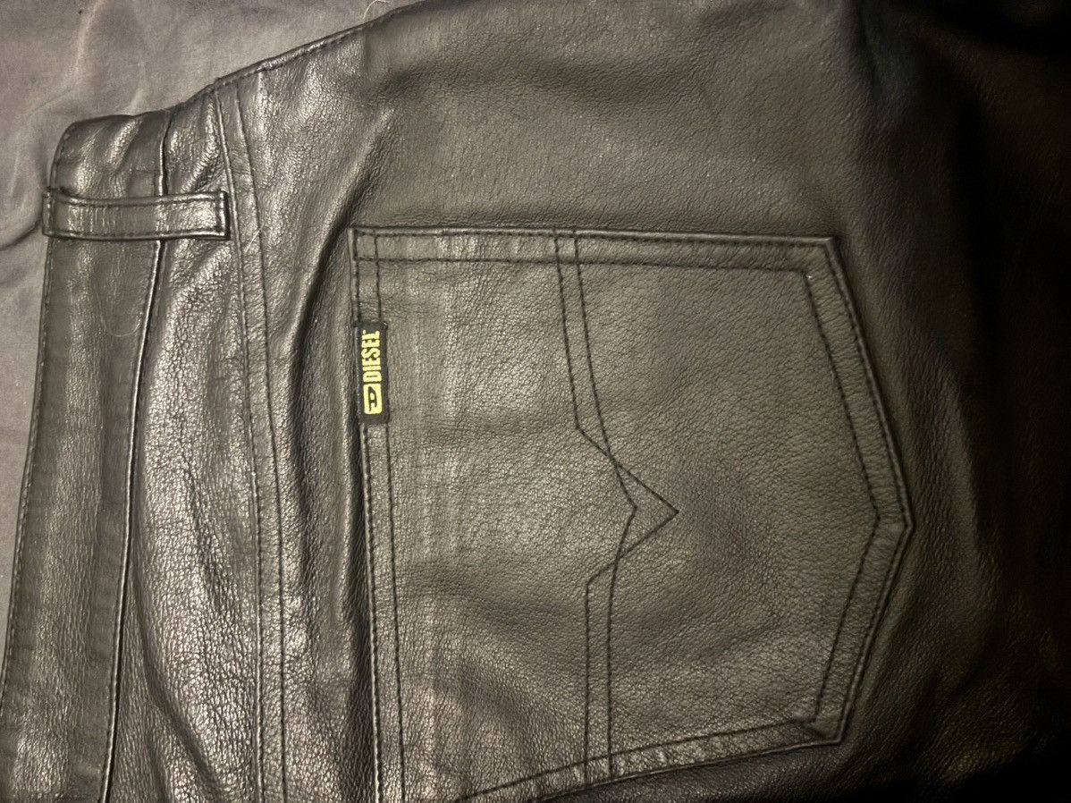 Diesel Leather jeans Size US 38 / EU 54 - 6 Thumbnail