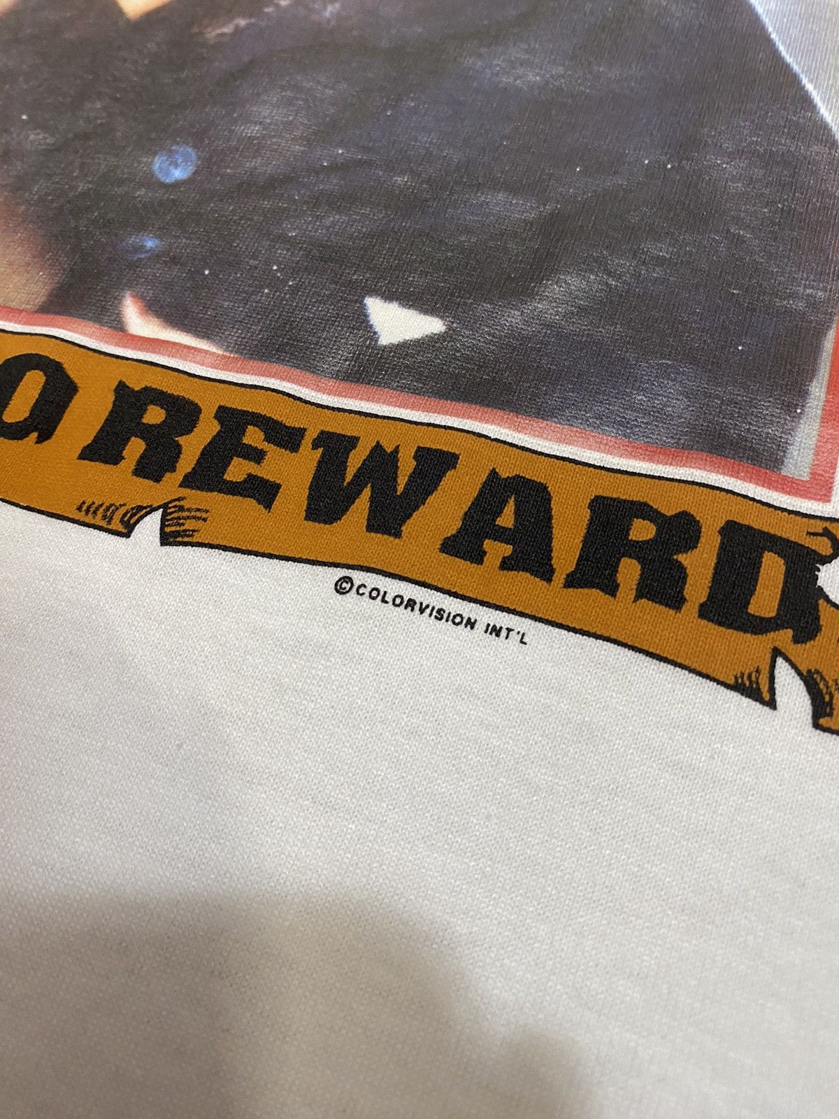 Japanese Brand × Vintage Vintage Wanted! Dangerous $100k Reward Funny Tshirt Size US L / EU 52-54 / 3 - 6 Thumbnail
