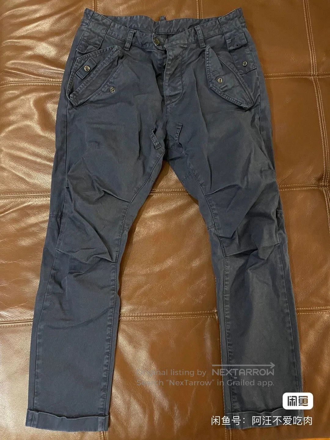 Dsquared2 dsquared2 deep blue motorcycle pants. Size US 31 - 1 Thumbnail