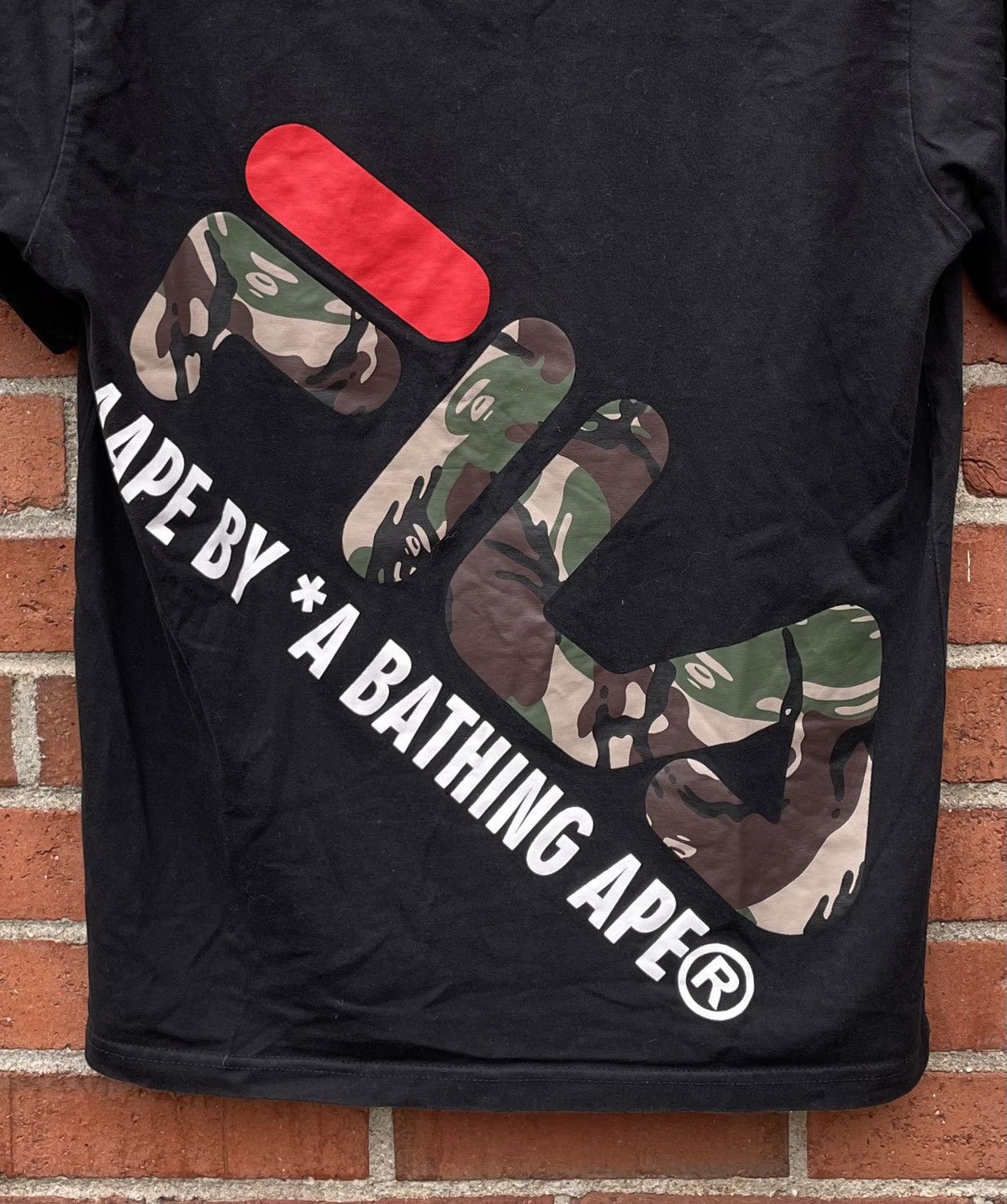 Aape Camo Fila x AAPE by A bathing Ape T-Shirt Size US XL / EU 56 / 4 - 8 Thumbnail