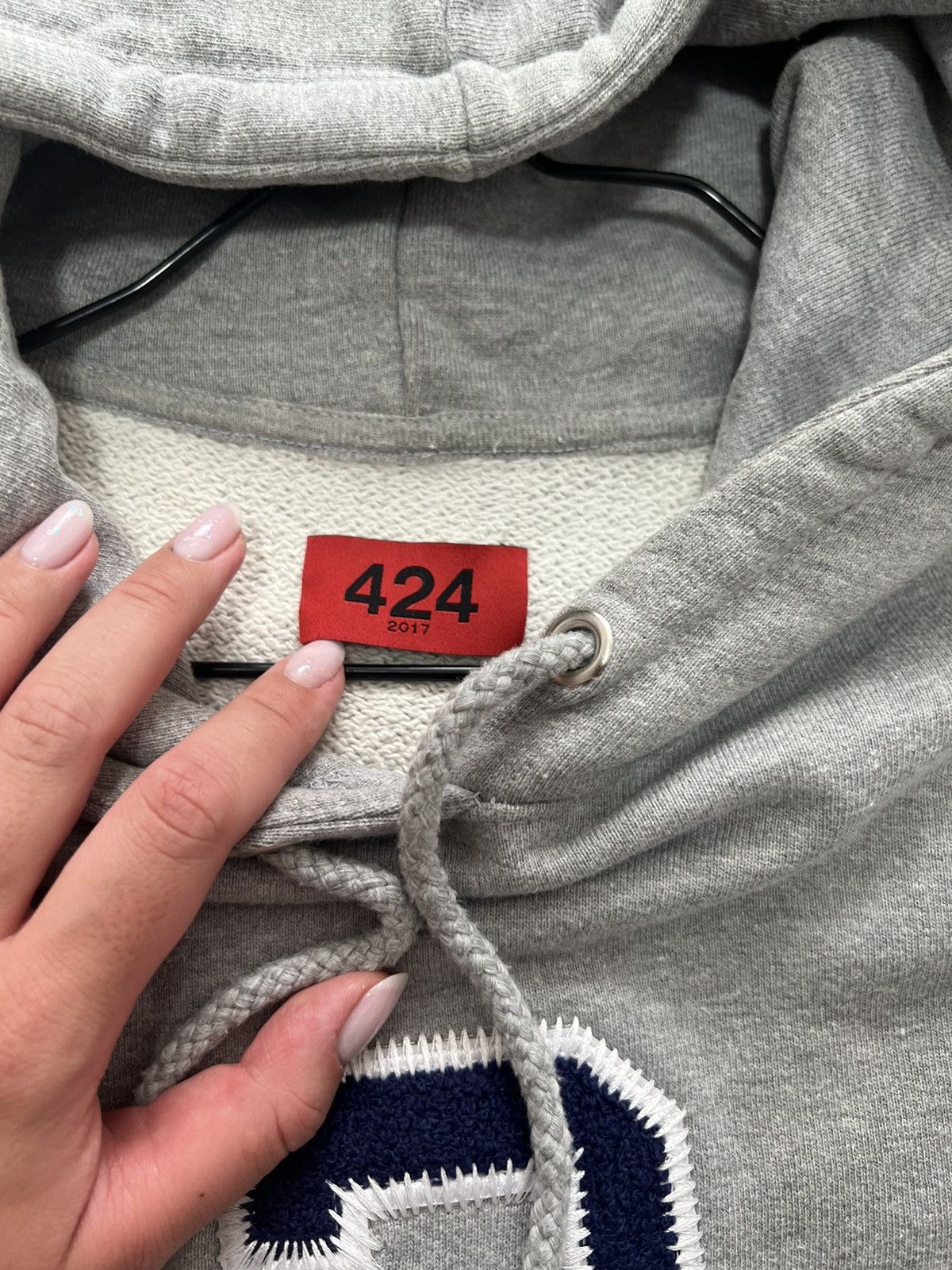 424 424 FOURTWOFOUR University Hoodie in Grey Size US XL / EU 56 / 4 - 4 Thumbnail