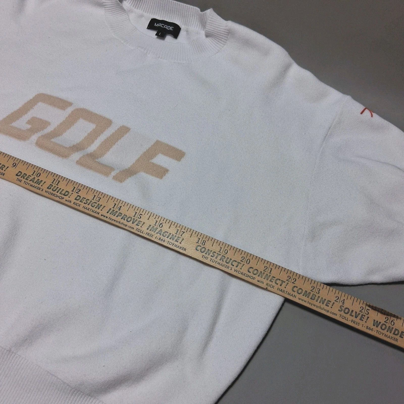 Other ​Macade GOLF Crewneck Sweater White Rare Design Size US L / EU 52-54 / 3 - 7 Thumbnail