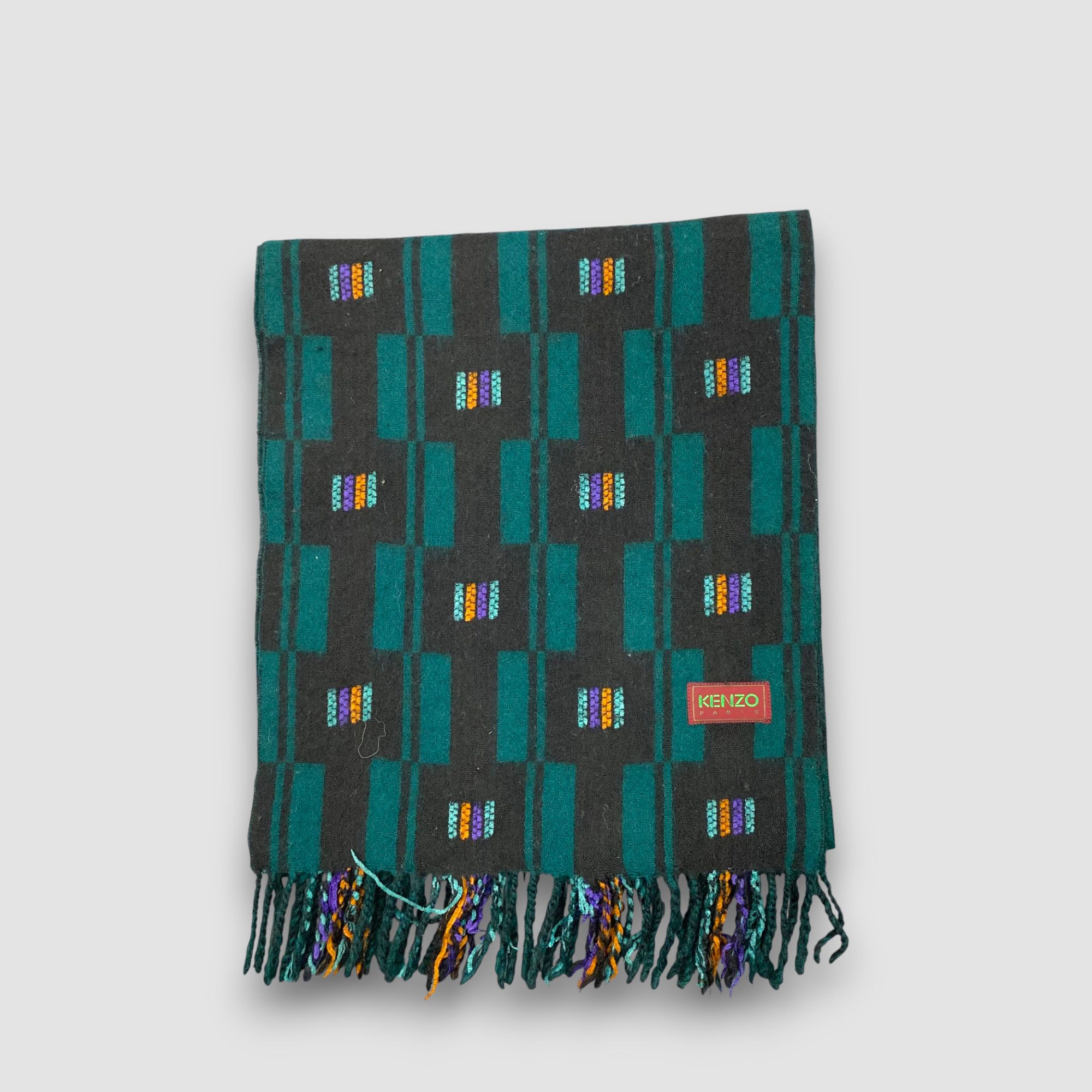 Kenzo Vintage Kenzo Scarf Muffler Wool Winter Scarves Size ONE SIZE - 2 Thumbnail