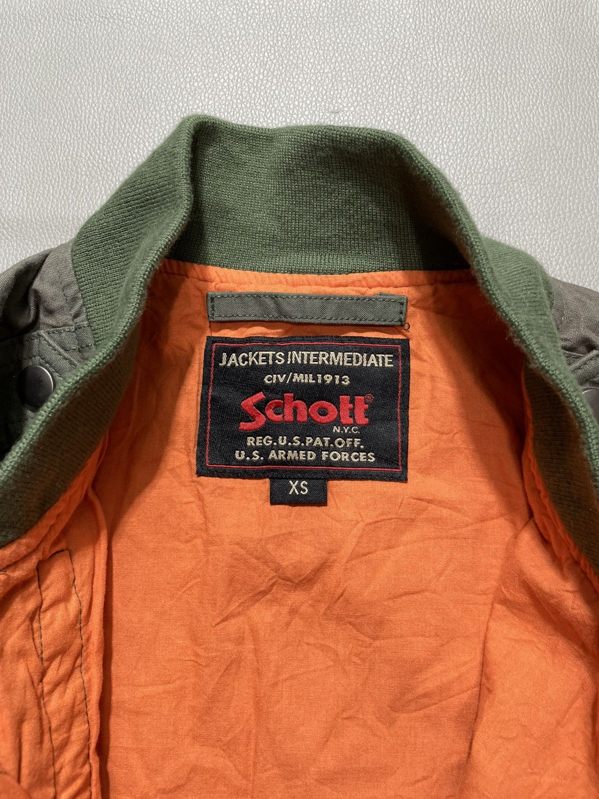 Schott Schott Flyers Bomber Military Asymmetrical Jacket Size US XS / EU 42 / 0 - 6 Thumbnail