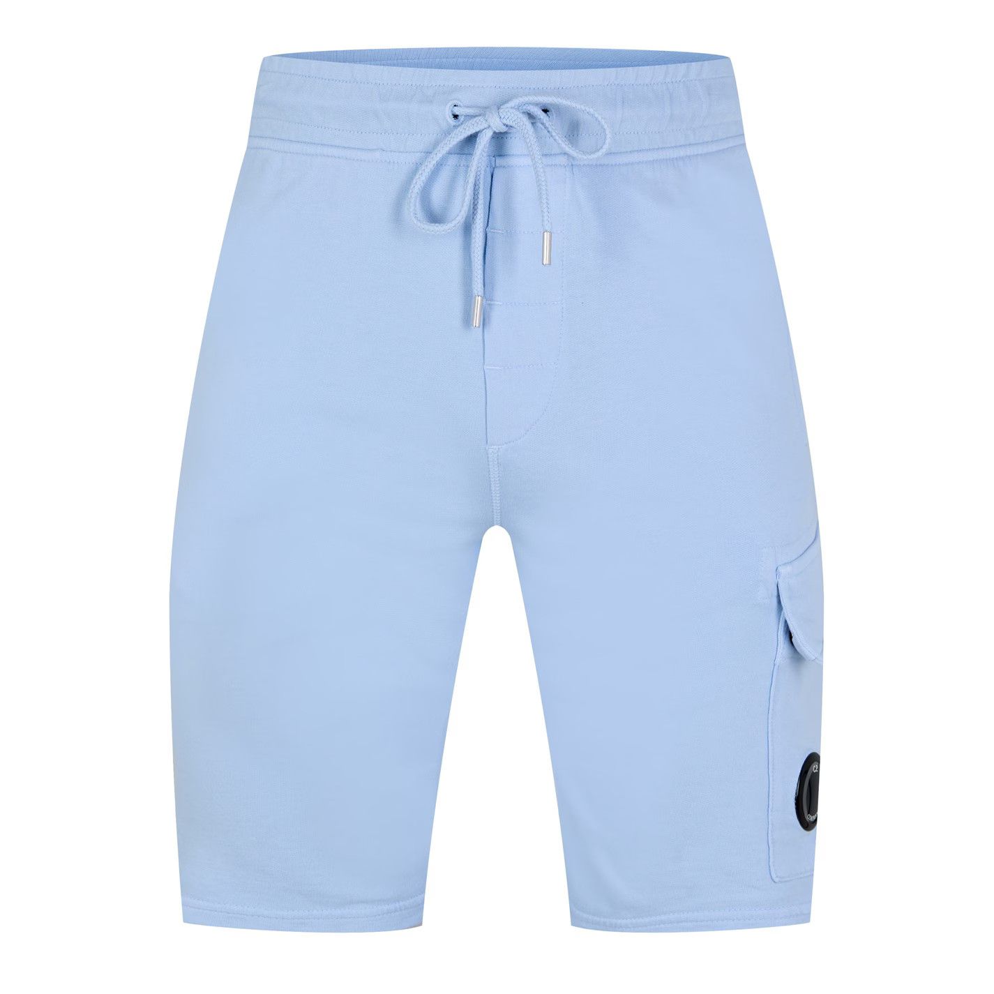 C.P. Company o1g2r1mq0426 Micro Lens Fleece Jogger Shorts in Light Blue Size US 28 / EU 44 - 1 Thumbnail