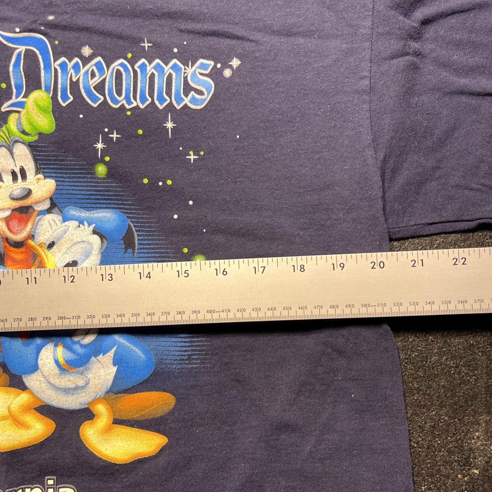 Disney VINTAGE Disney Dreams California Short Sleeve Graphic Print T-Shirt Large Men Blue Disney Mickey Mouse 90s Classic USA Shirt Size US L / EU 52-54 / 3 - 6 Thumbnail