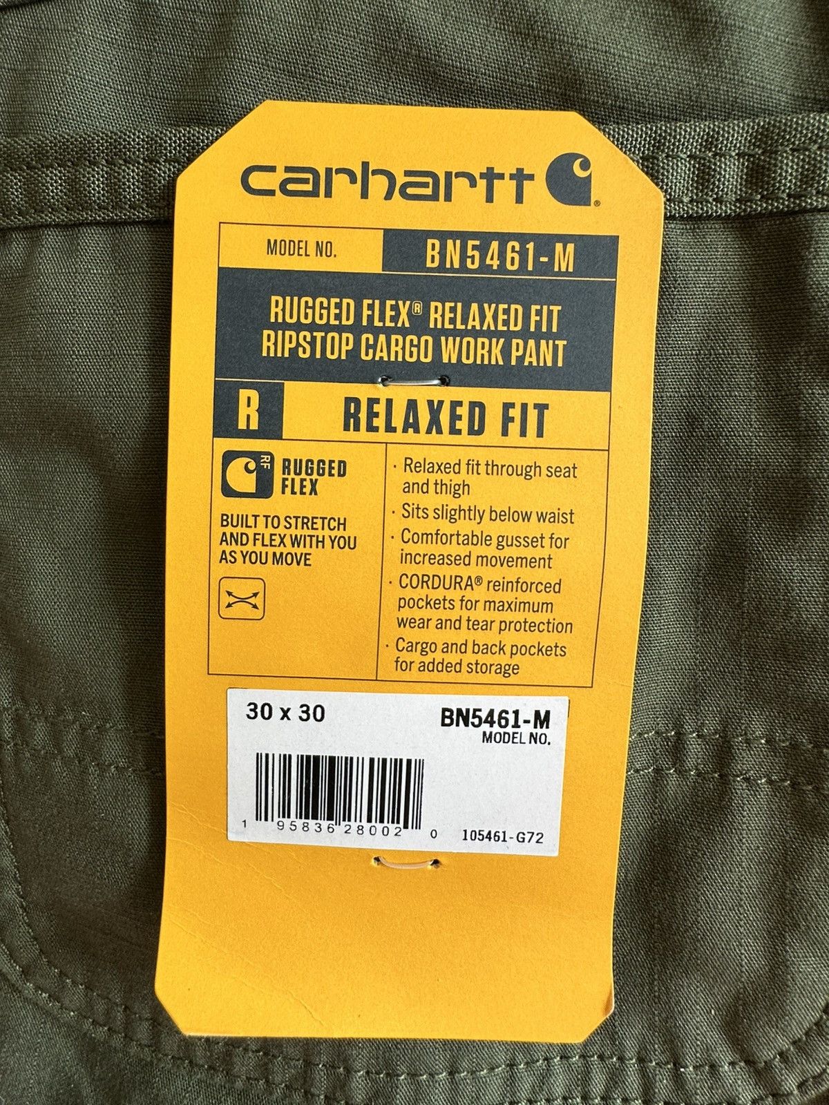Carhartt Carhartt Green Cargo Work Pants Size US 30 / EU 46 - 6 Thumbnail