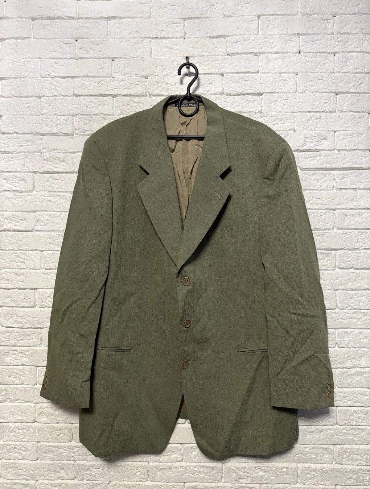 Vintage Giorgio Armani Le Collezioni Blazer 3 Button Wool display picture 1