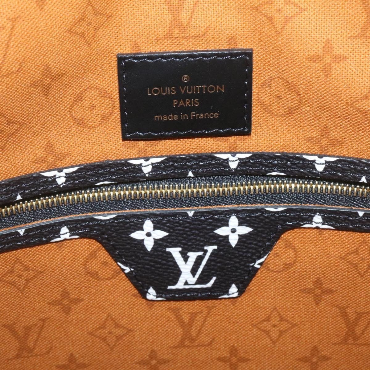 Louis Vuitton LOUIS VUITTON Monogram Giant Neverfull MM Tote Bag Caramel Size ONE SIZE - 9 Thumbnail
