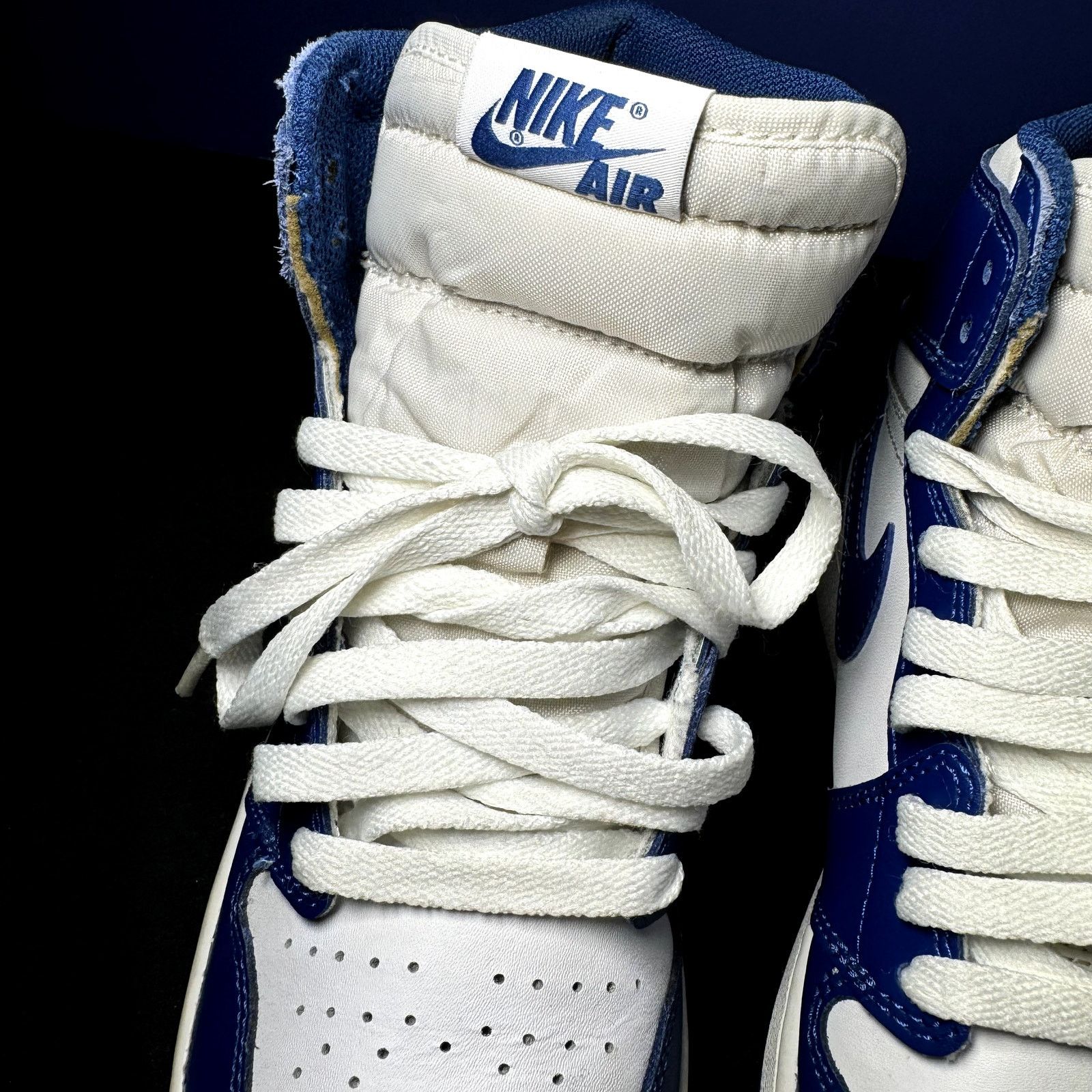 Jordan Brand × Nike Nike Air Jordan 1 High OG BG Storm Blue Men's Shoes - Size 7 Size US 7 / EU 40 - 5 Thumbnail