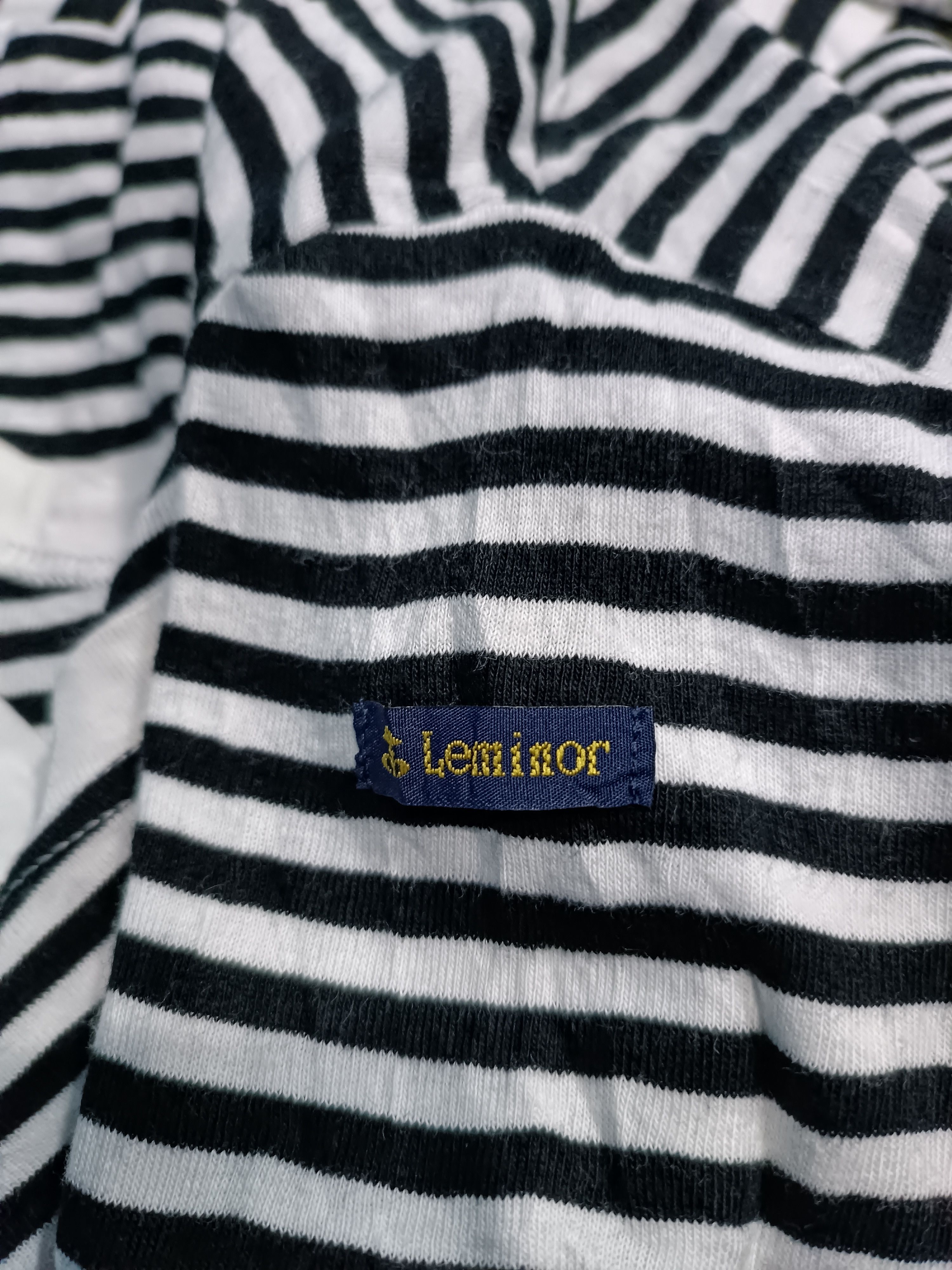Japanese Brand × Vintage Le Minor Stripe Long Sleeve T-shirt Size ONE SIZE - 6 Thumbnail