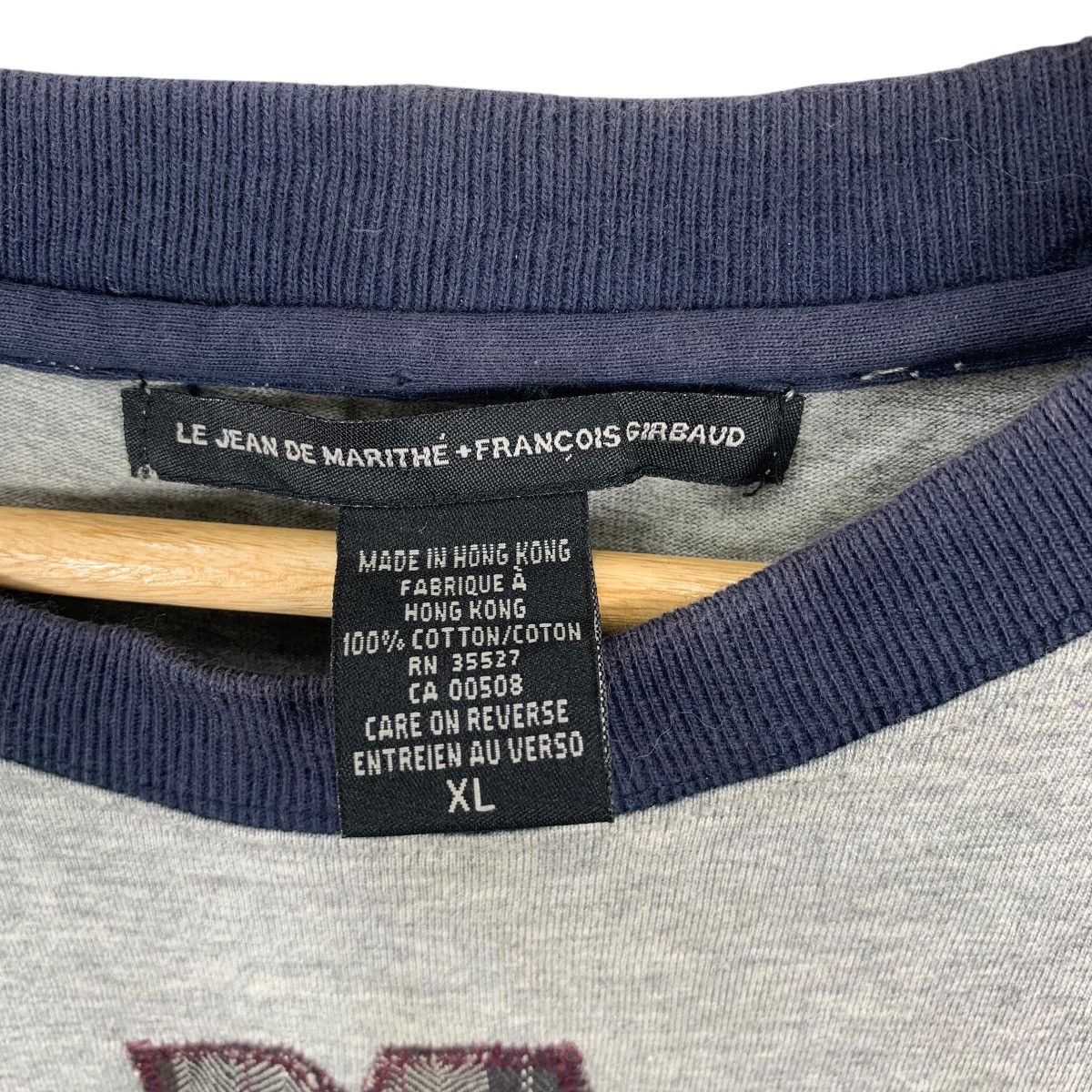 Marithe + Francois Girbaud MARITHE FRANCOIS GIRBAUD Le Jean Tee Shirt Top Embossed Size US XL / EU 56 / 4 - 6 Thumbnail