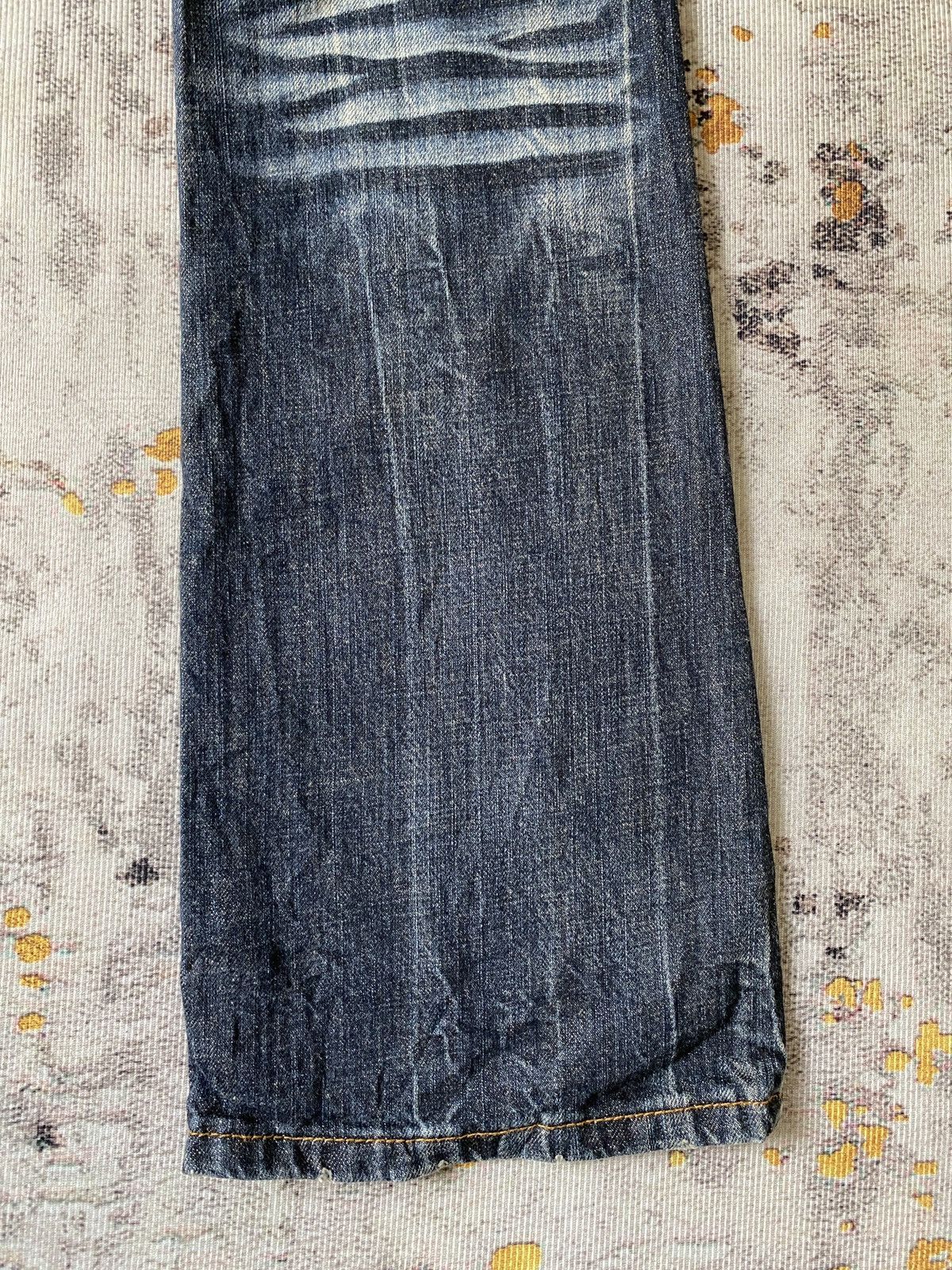 Tornado Mart KUI Claws Mark Honeycomb Distressed Flare Jeans Size US 30 / EU 46 - 12 Thumbnail