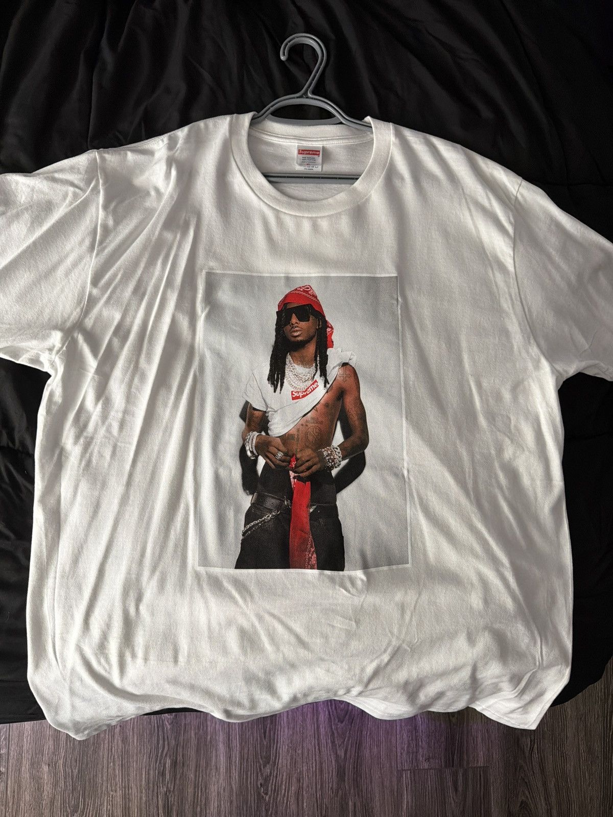 Supreme Playboi Carti Tee 白　M Supreme Playboi Carti Tee White T-Shirt FW25 Size XL NEW W