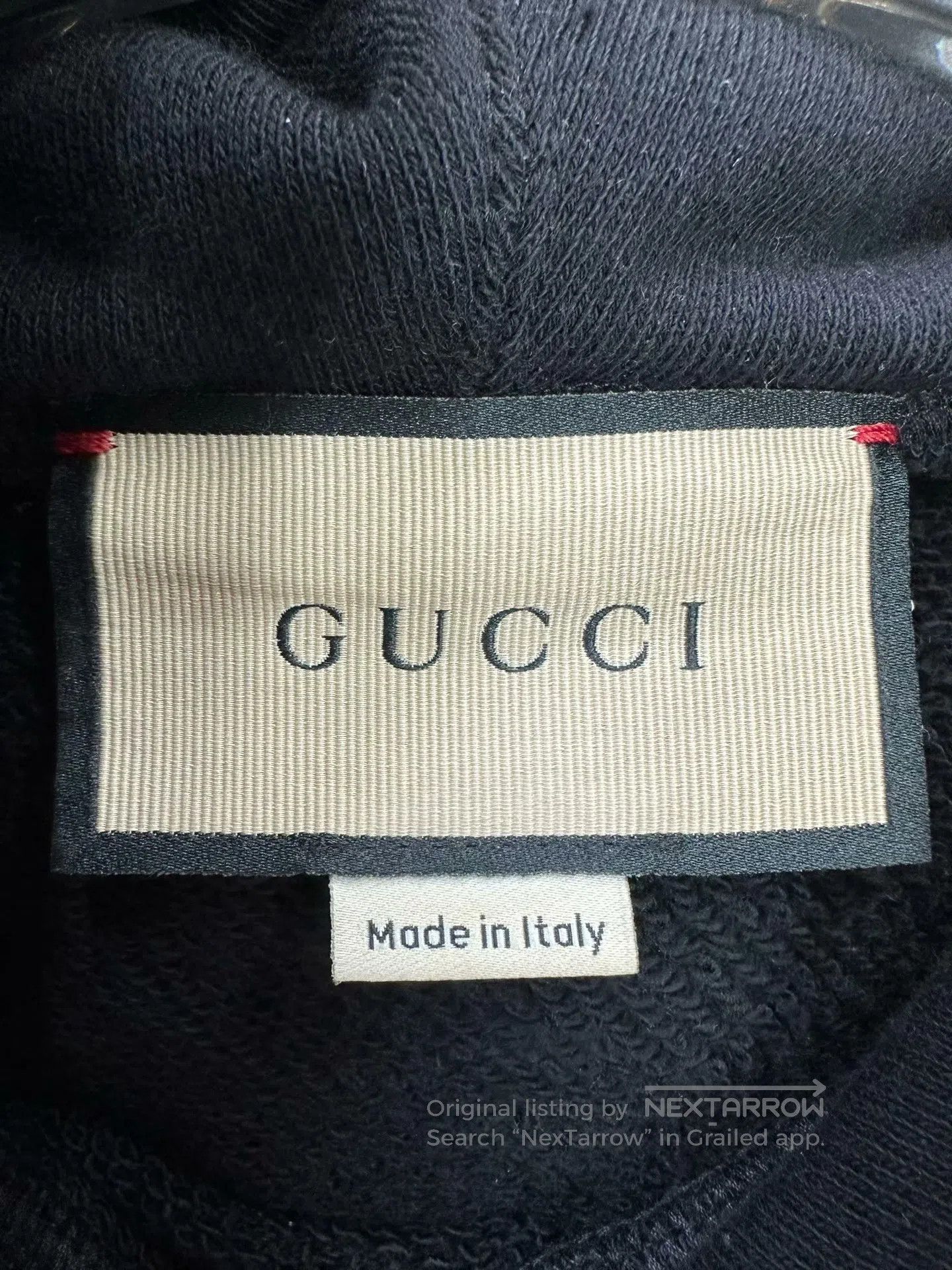 Gucci Guicci Black Sequin Letter Logo Hooded Sweatshirt| Size US XS / EU 42 / 0 - 3 Thumbnail
