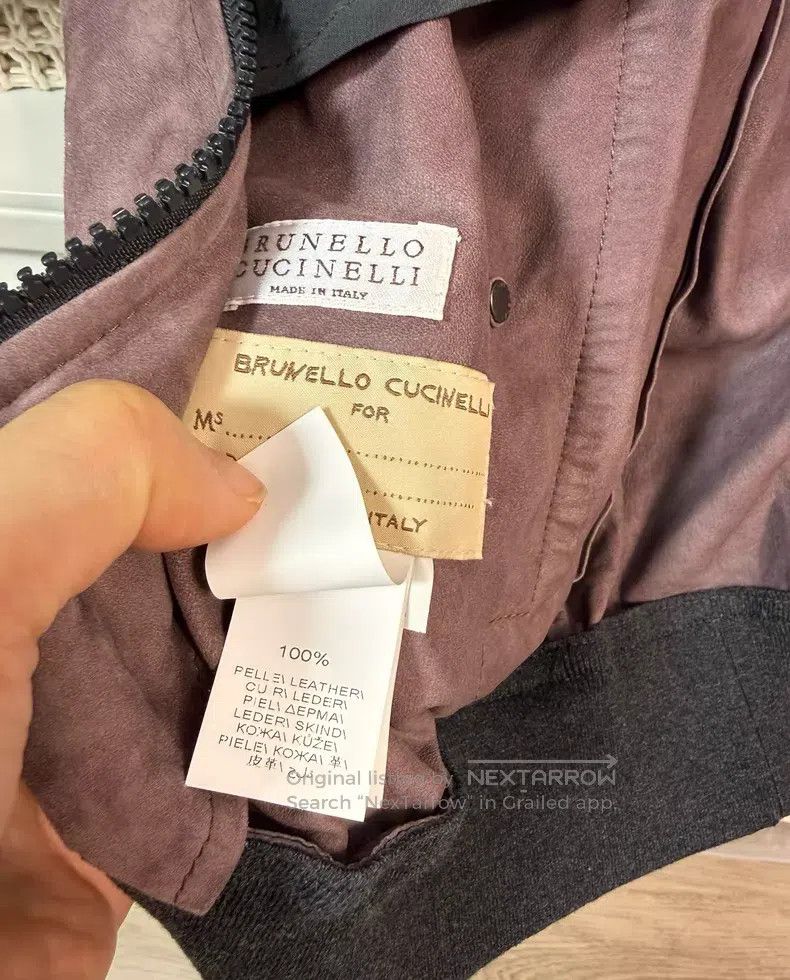 Brunello Cucinelli Brunello Cucinelli Suede Baseball Jacket Leather Coat Size XS / US 0-2 / IT 36-38 - 8 Thumbnail
