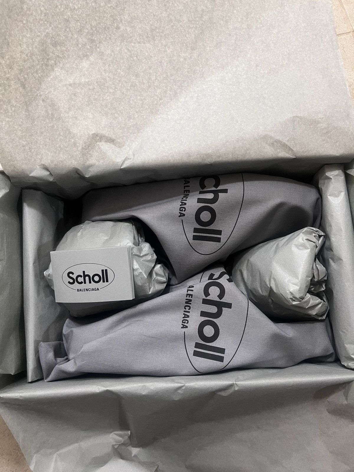 Balenciaga × Scholl Men’s Calfskin Flat Mule Sz 43(10us) Size US 10 / EU 43 - 12 Thumbnail