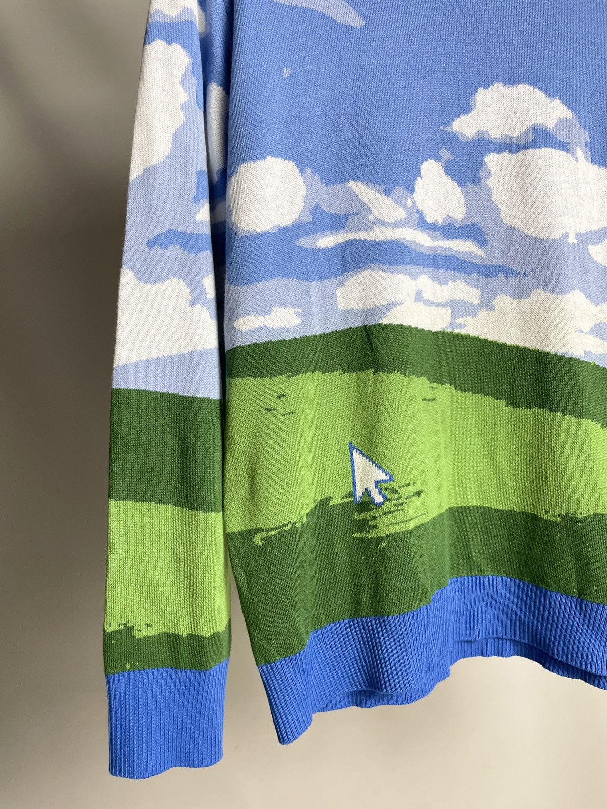 Apple × Microsoft × Supreme RARE 🌎 Microsoft Windows Wallpaper Ugly Christmas Sweater Size US M / EU 48-50 / 2 - 3 Thumbnail