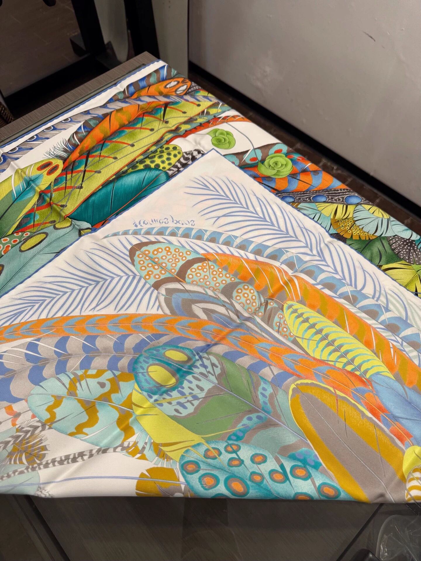 Hermes Hermes Feather Celebration Silk Scarf 90x90cm New with Box Size ONE SIZE - 5 Thumbnail
