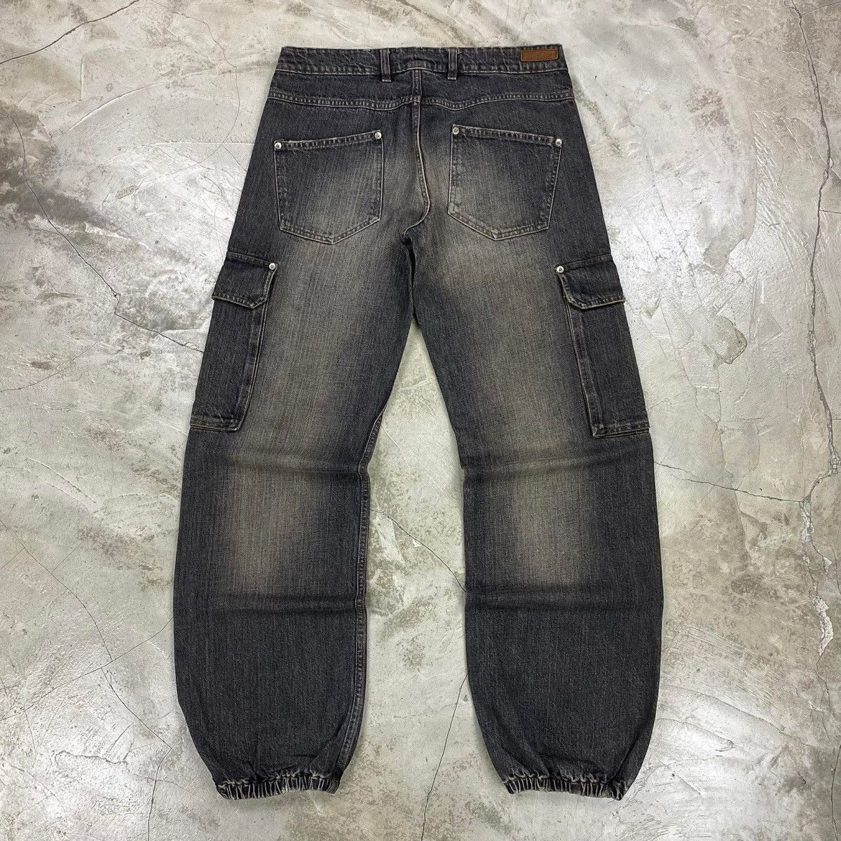 Neil Barrett Aged Vintage Denim Cuffed Pants Size US 32 / EU 48 - 11 Thumbnail