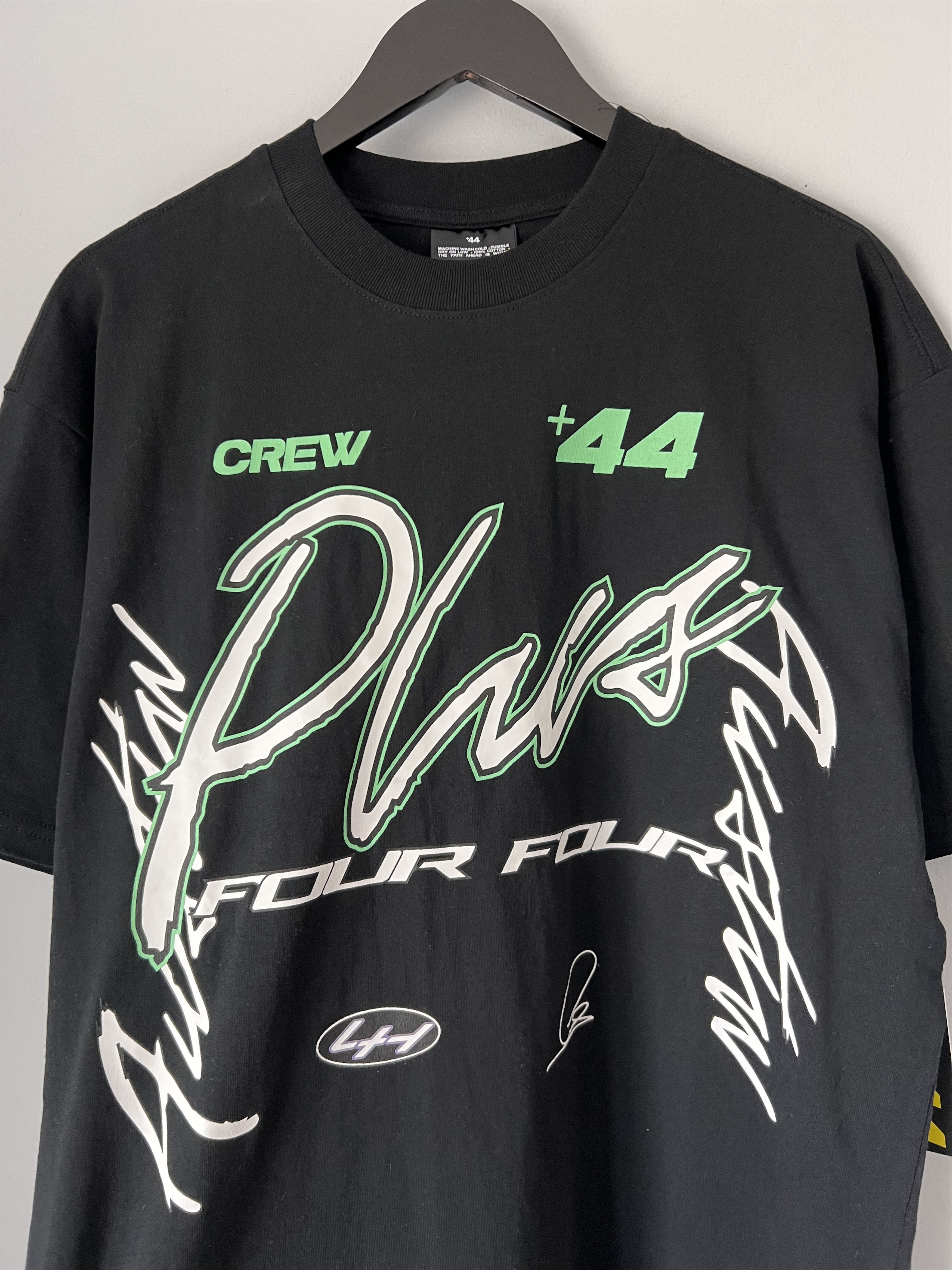 +44 +44 Lewis Hamilton Crew Tee in Black Size US XL / EU 56 / 4 - 2 Thumbnail