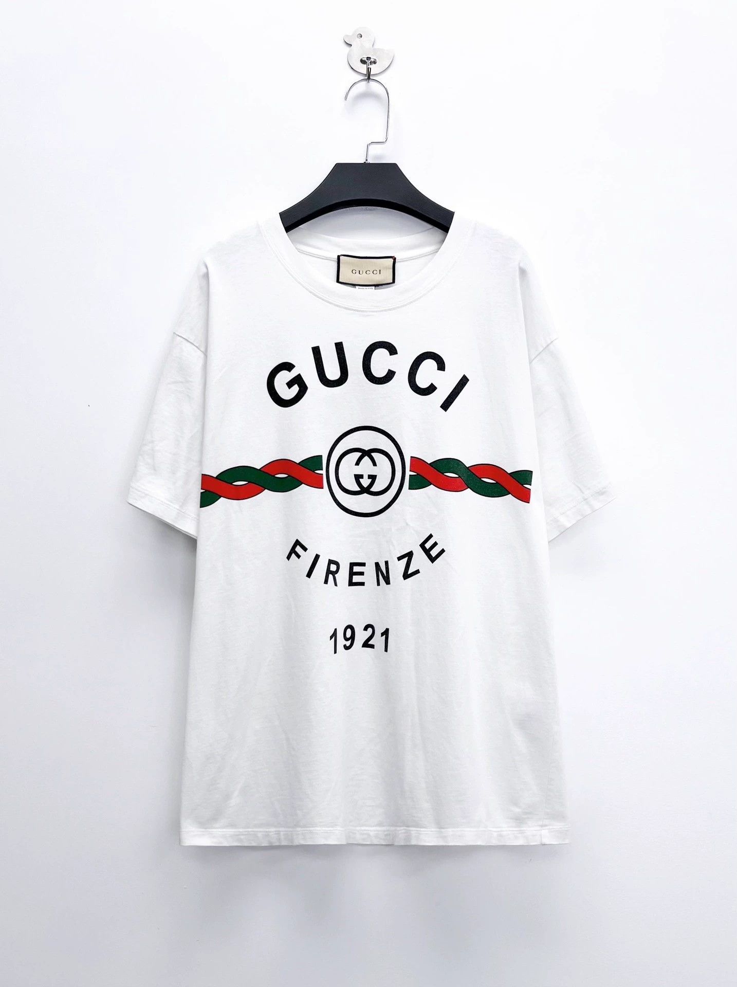 Gucci gucci white short sleeve logo t-shirt Size US S / EU 44-46 / 1 - 1 Thumbnail