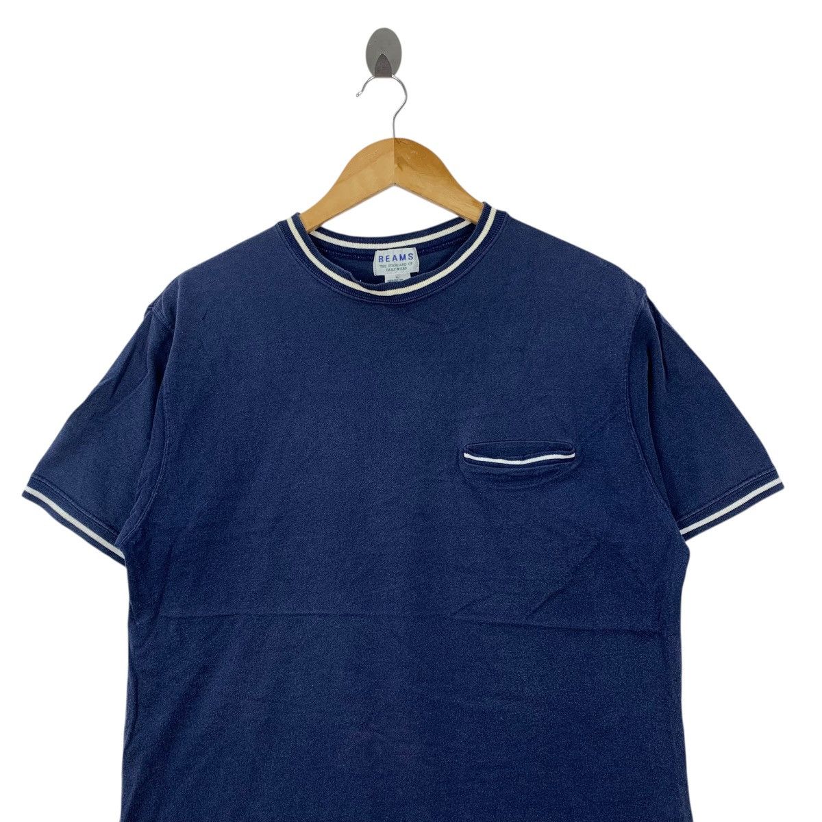 Beams Plus BEAMS Plain Single Pocket Japanese Brand Short Sleeve Tshirt Size US L / EU 52-54 / 3 - 2 Thumbnail