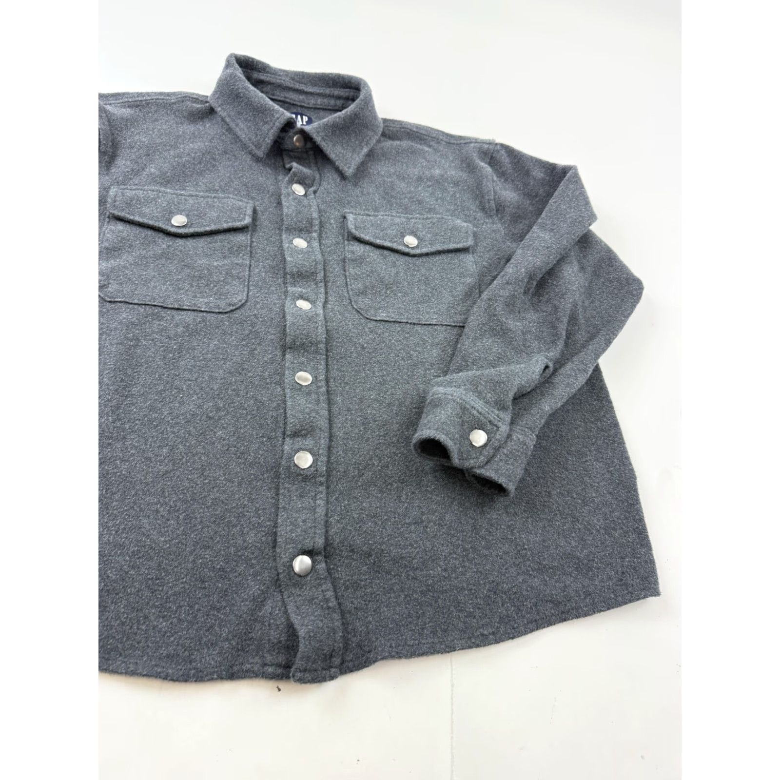 Gap Gap Shirt Mens M Gray Fleece Long Sleeve Snap Front Chest Pockets Casual Size US M / EU 48-50 / 2 - 3 Thumbnail