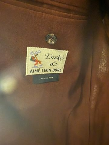 Aime Leon Dore × Drake's Single Breasted Wool Fresco Suit Size 44R - 2 Thumbnail