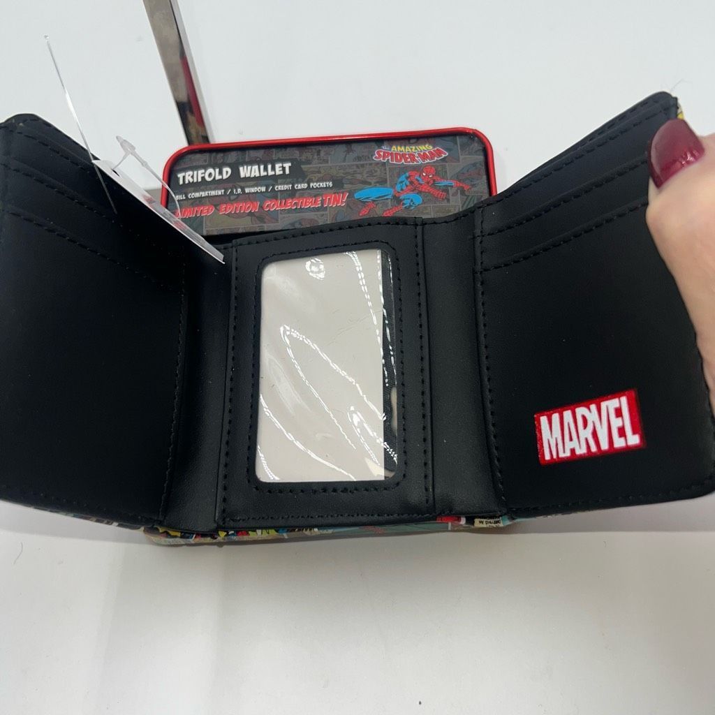Marvel Comics Marvel Spiderman Comic Strip Wallet in Collectors Tin Size ONE SIZE - 5 Thumbnail